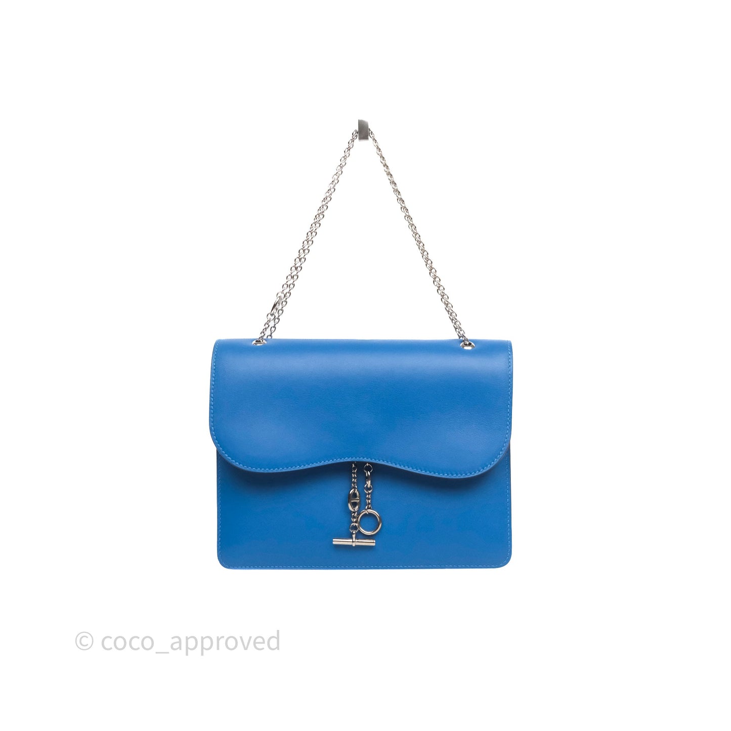 Hermès Catenina Bleu de Galice S7 Swift Palladium Hardware