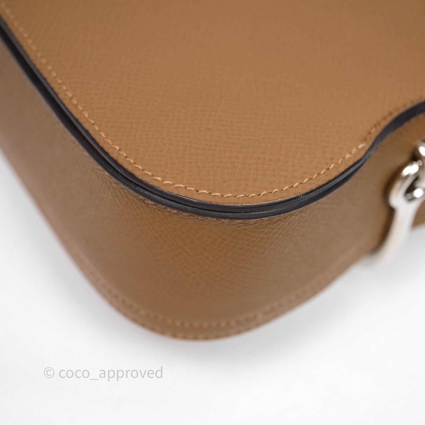 Hermès Della Cavalleria Mini Bag Alezan 3G Epsom Palladium Hardware