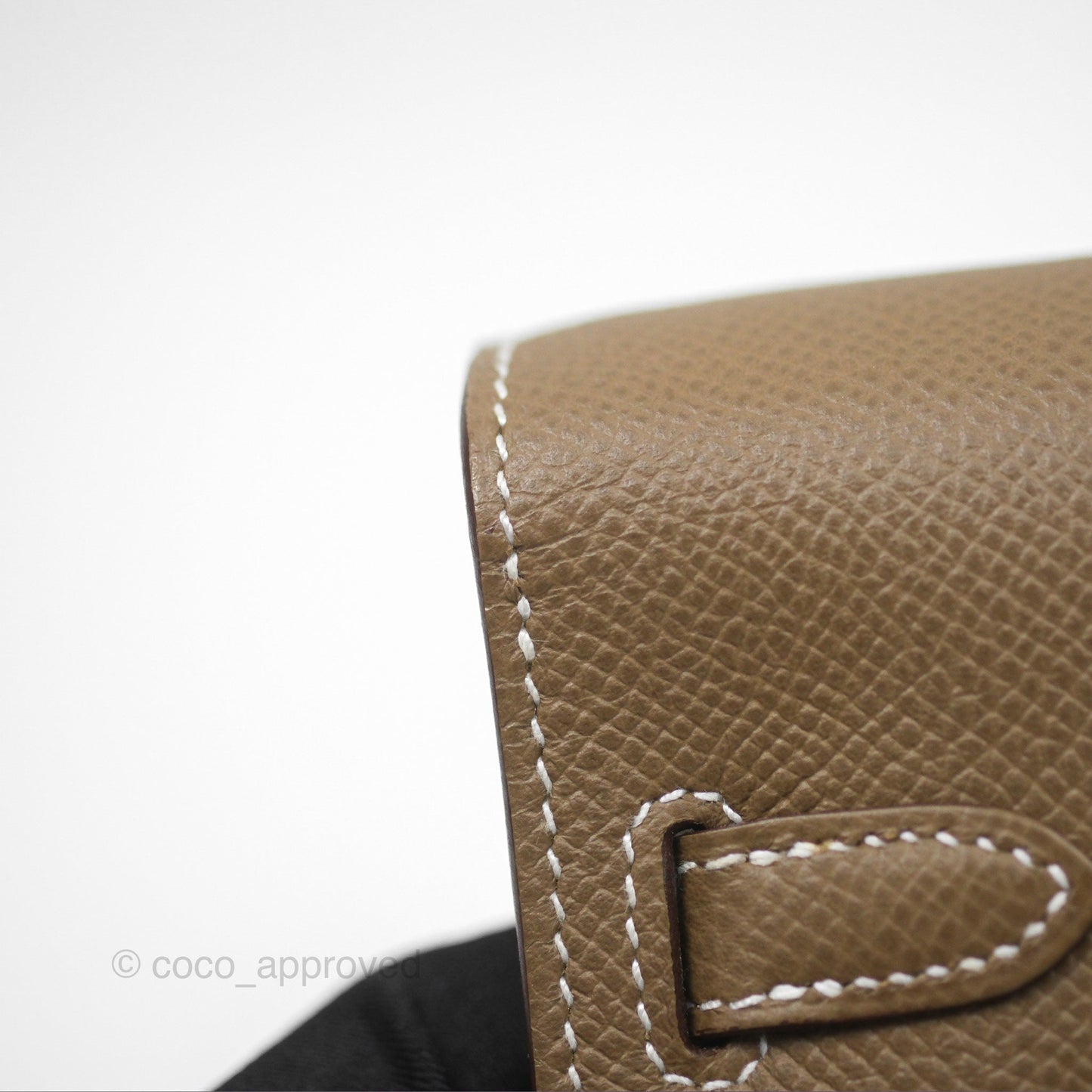 Hermès Kelly To Go Wallet Etoupe 18 Epsom Palladium Hardware