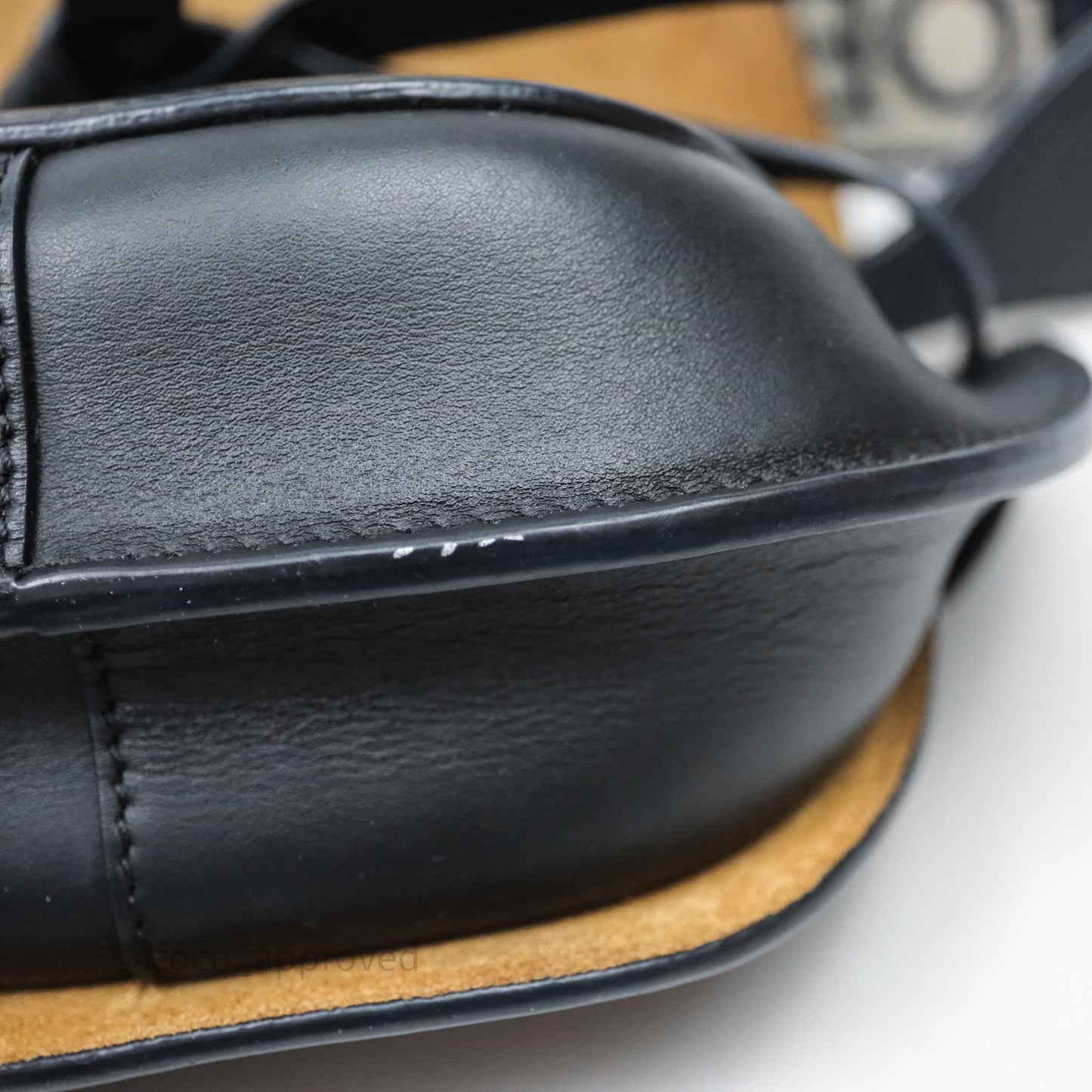 Loewe Mini Gate Dual Bag in Soft Calfskin & Jacquard Strap Black