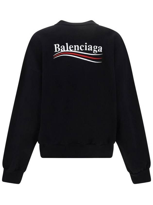 Luxury Balenciaga Political Campaign Regular Fit Sweatshirt Black