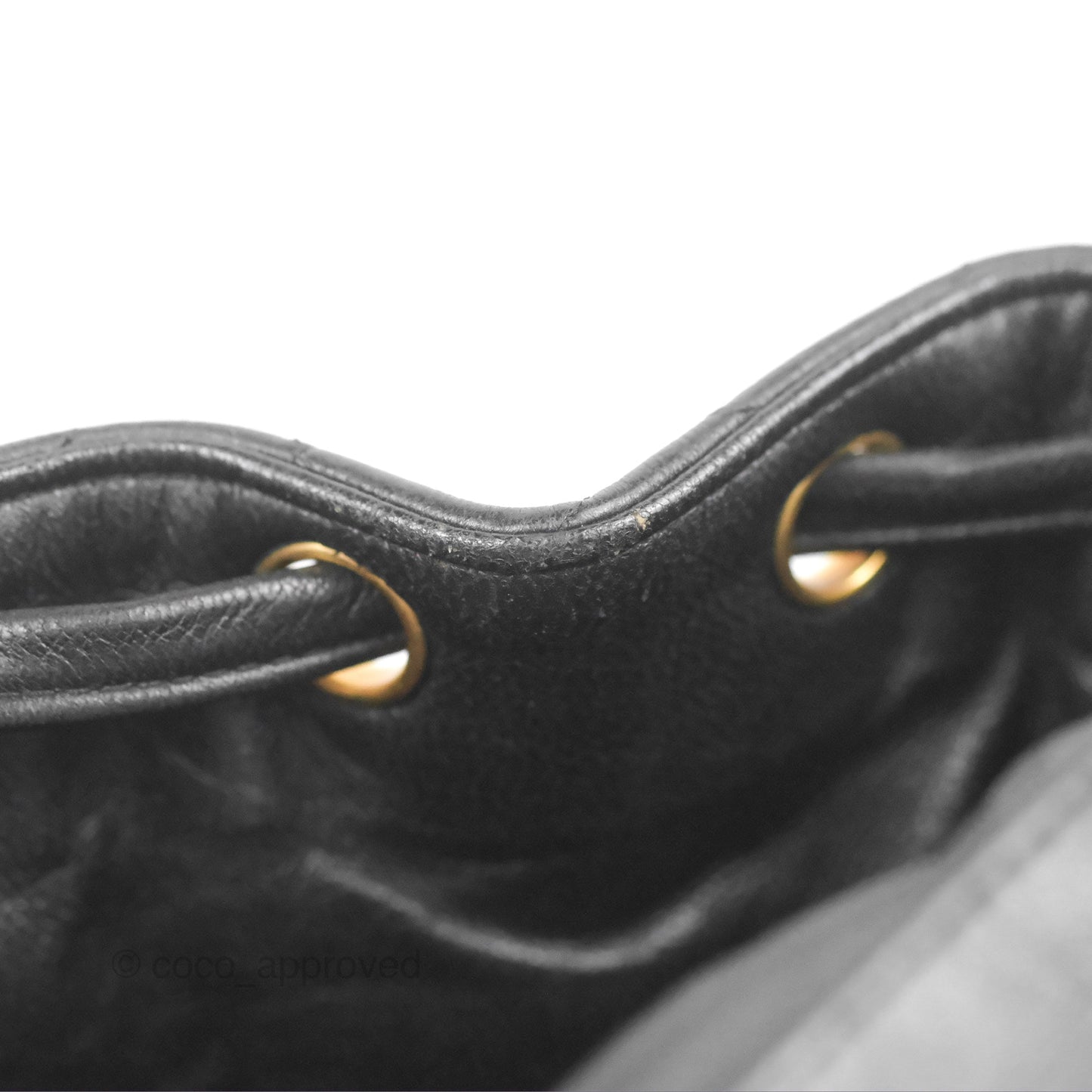 Chanel Vintage CC Duma Backpack Black Lambskin 24K Gold Hardware