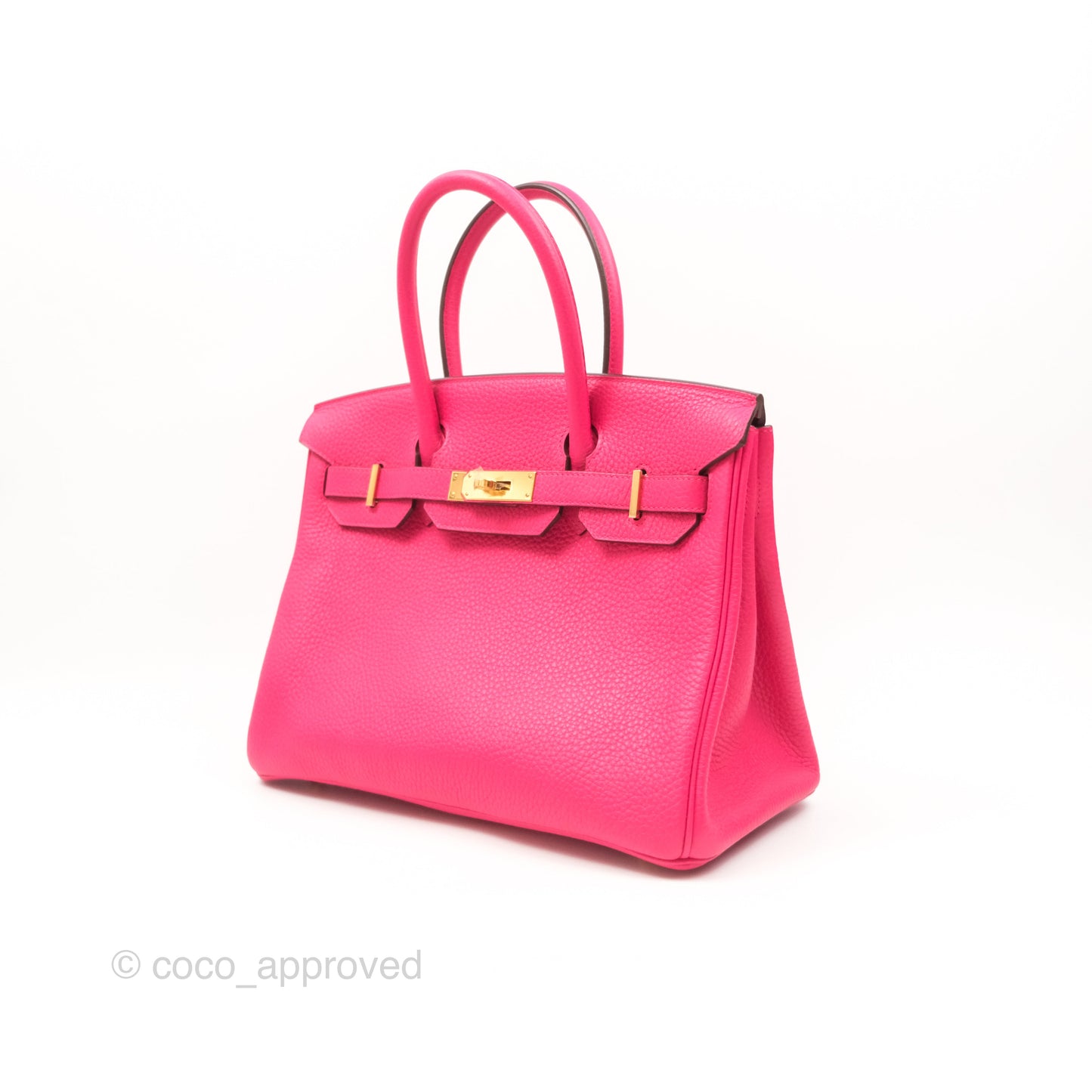 Hermès Birkin 30 Retourne I6 Rose Extrême Clemence Gold Hardware