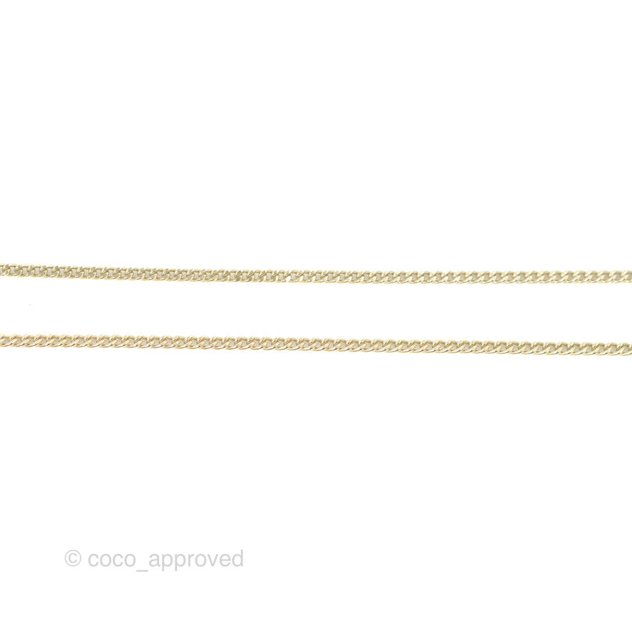 Chanel CC Necklace Gold Tone 16B