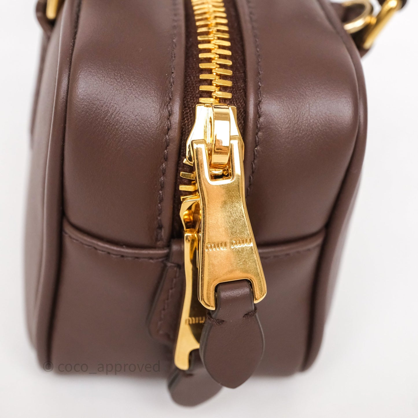 Miu Miu Arcadie Leather Bag Briarwood