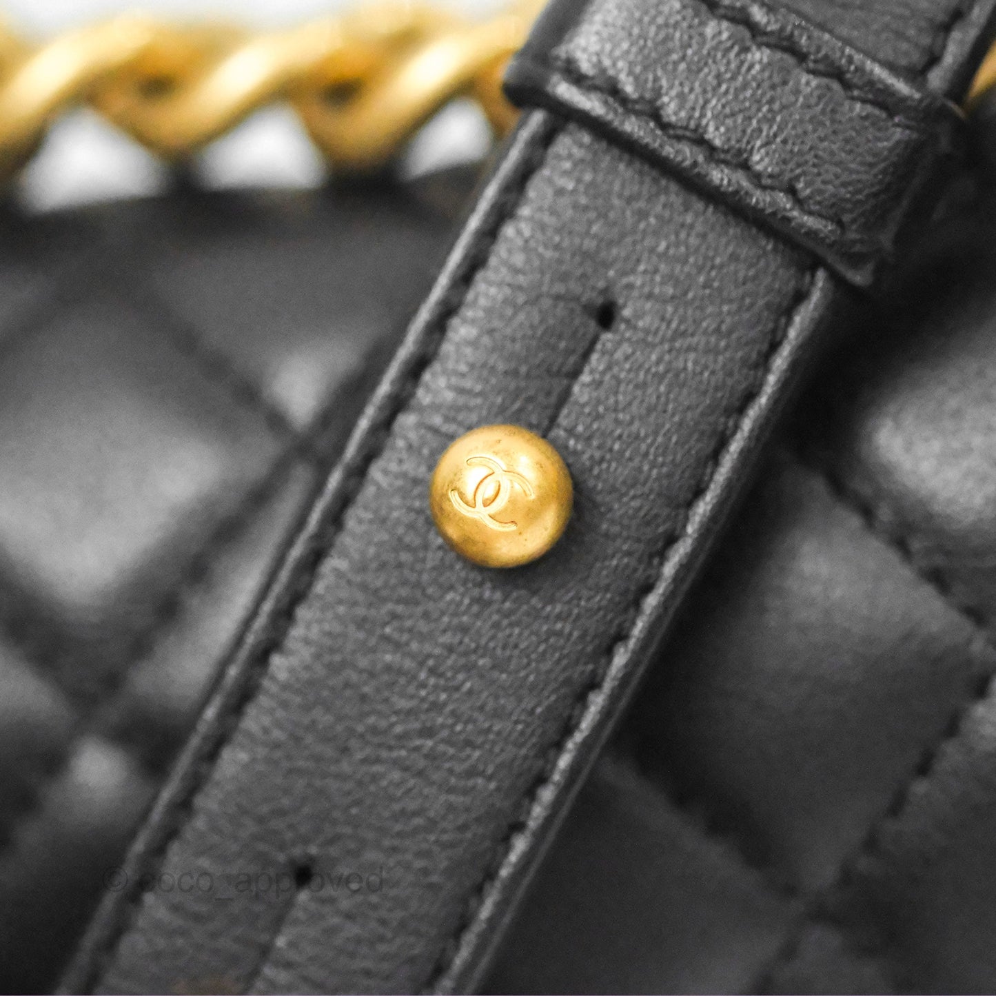 Chanel Small Boy Black Calfskin Gold Hardware