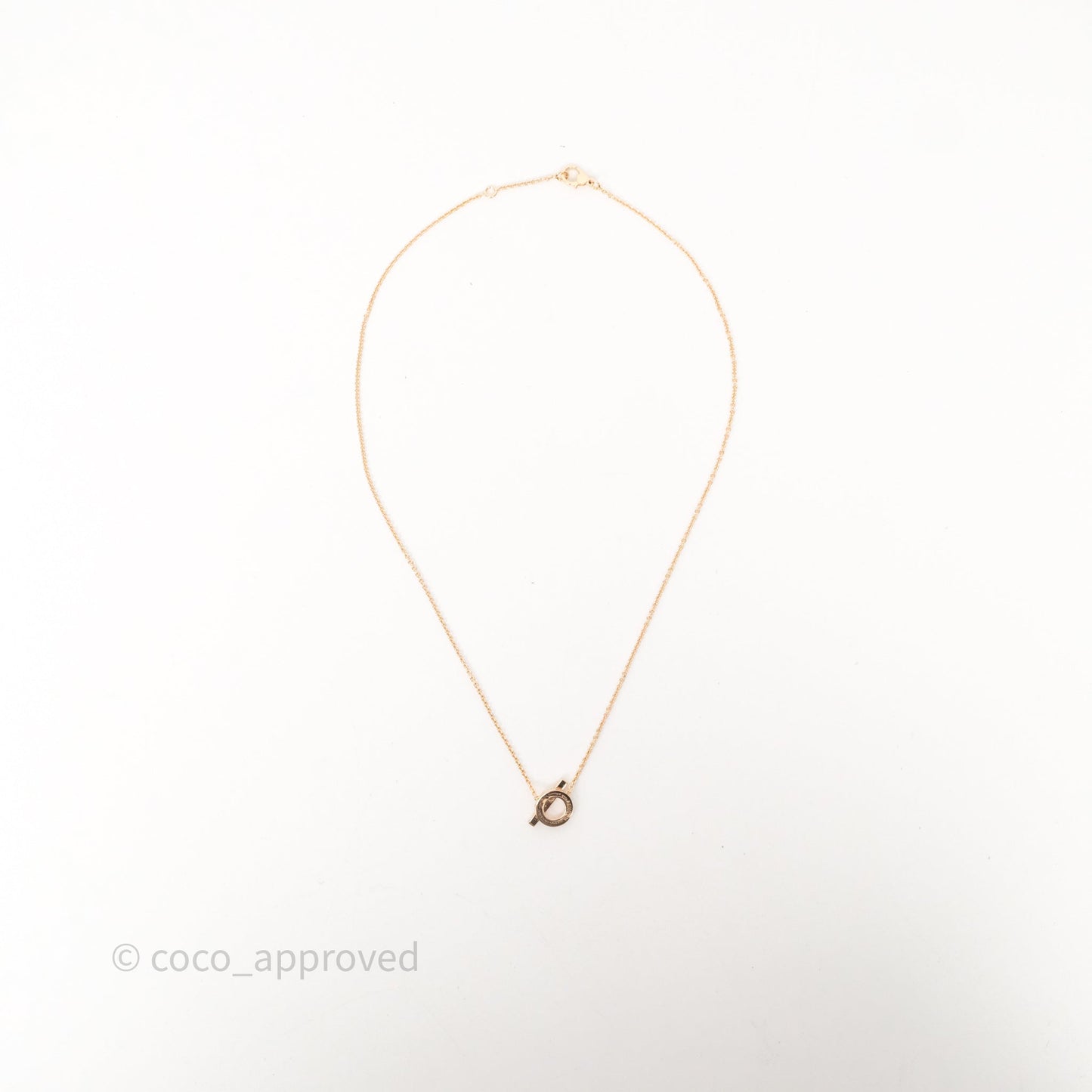 Hermès Finesse Necklace Rose Gold