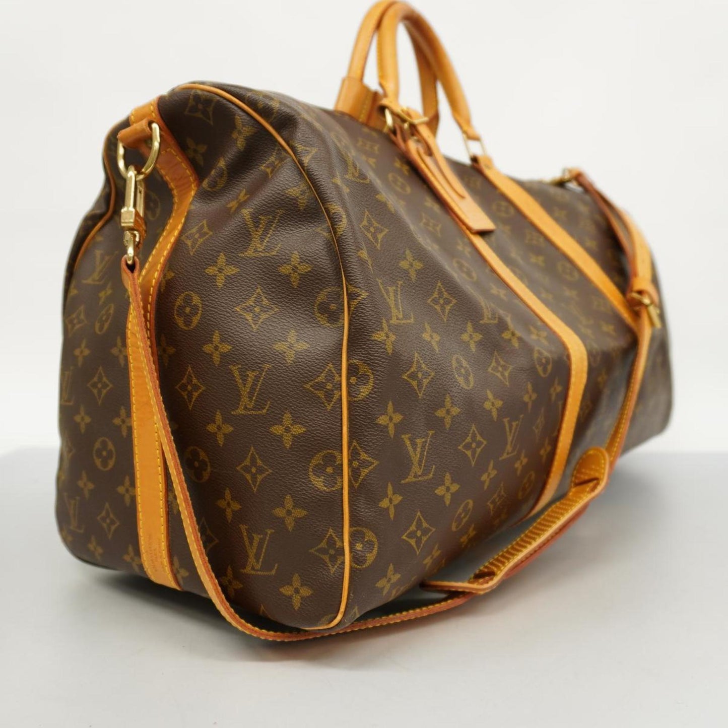 Louis Vuitton Keepall Bandouliere 55  Canvas Travel Bag ()