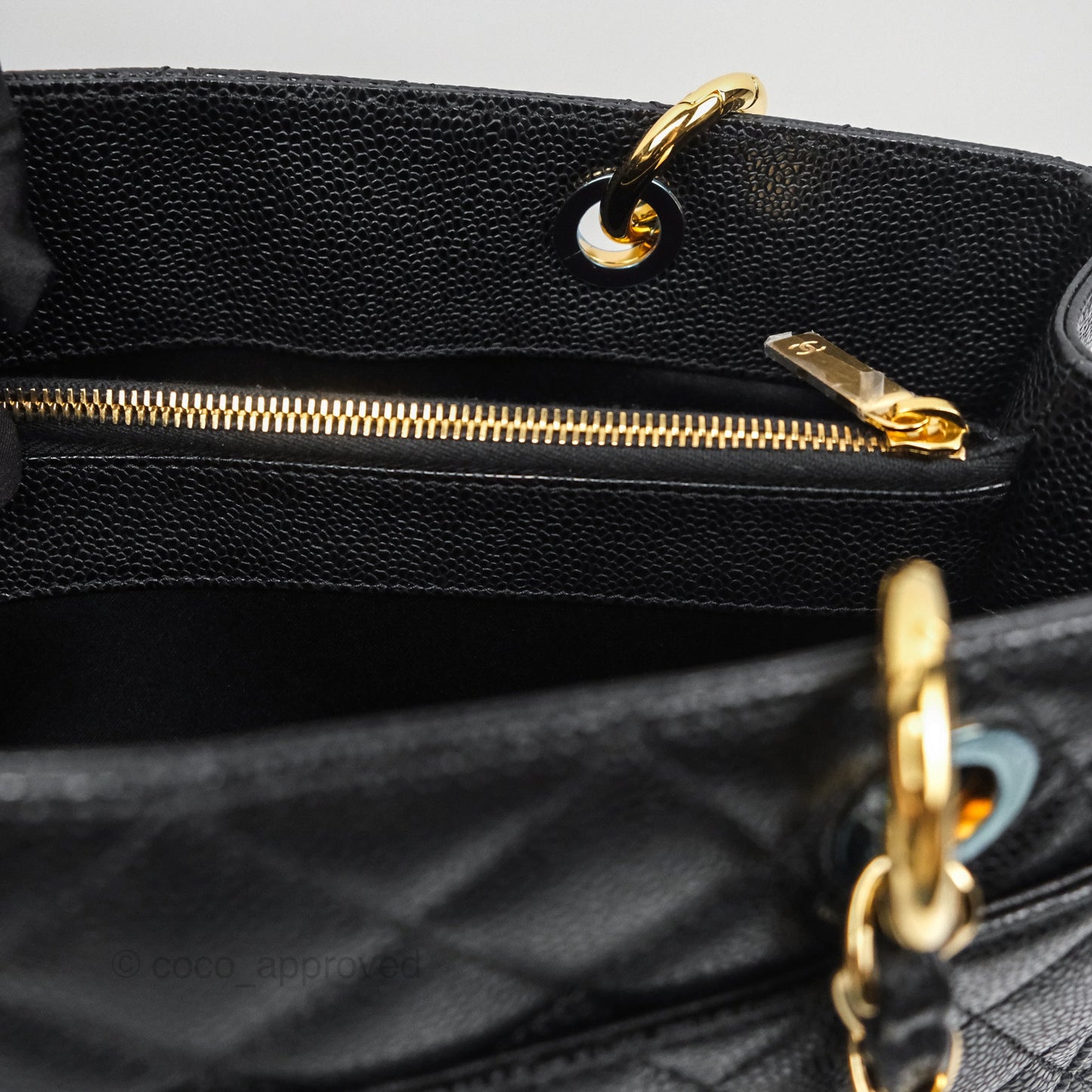 Chanel GST Black Caviar Gold Hardware