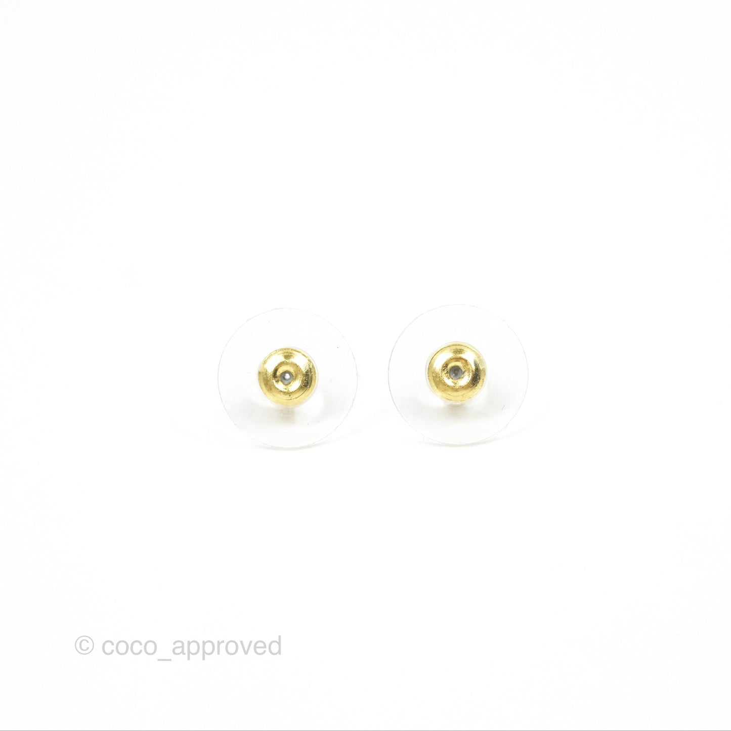 Chanel Cha-Nel Logo Black/White Drop Earrings Gold Tone 22A