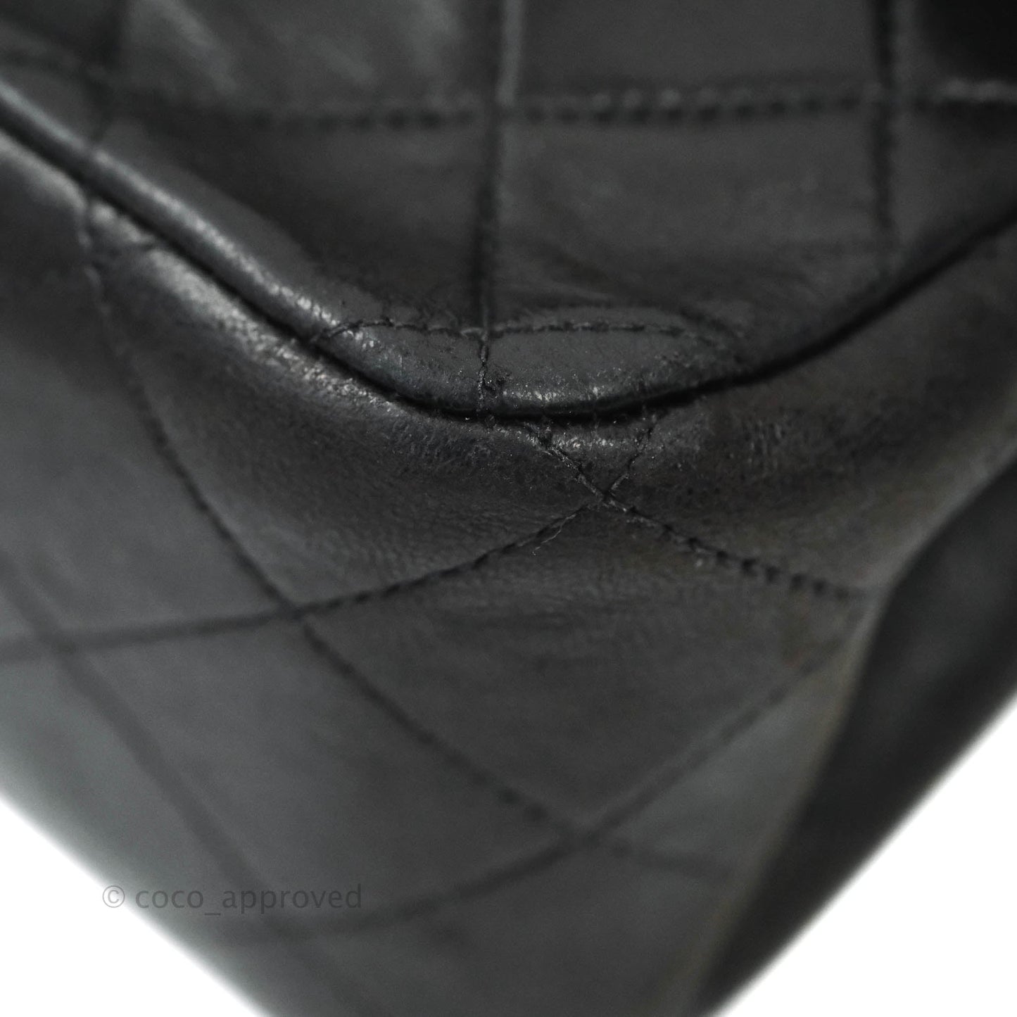 Chanel Vintage Classic Quilted Lambskin Flap Bag Black 24K Gold Hardware