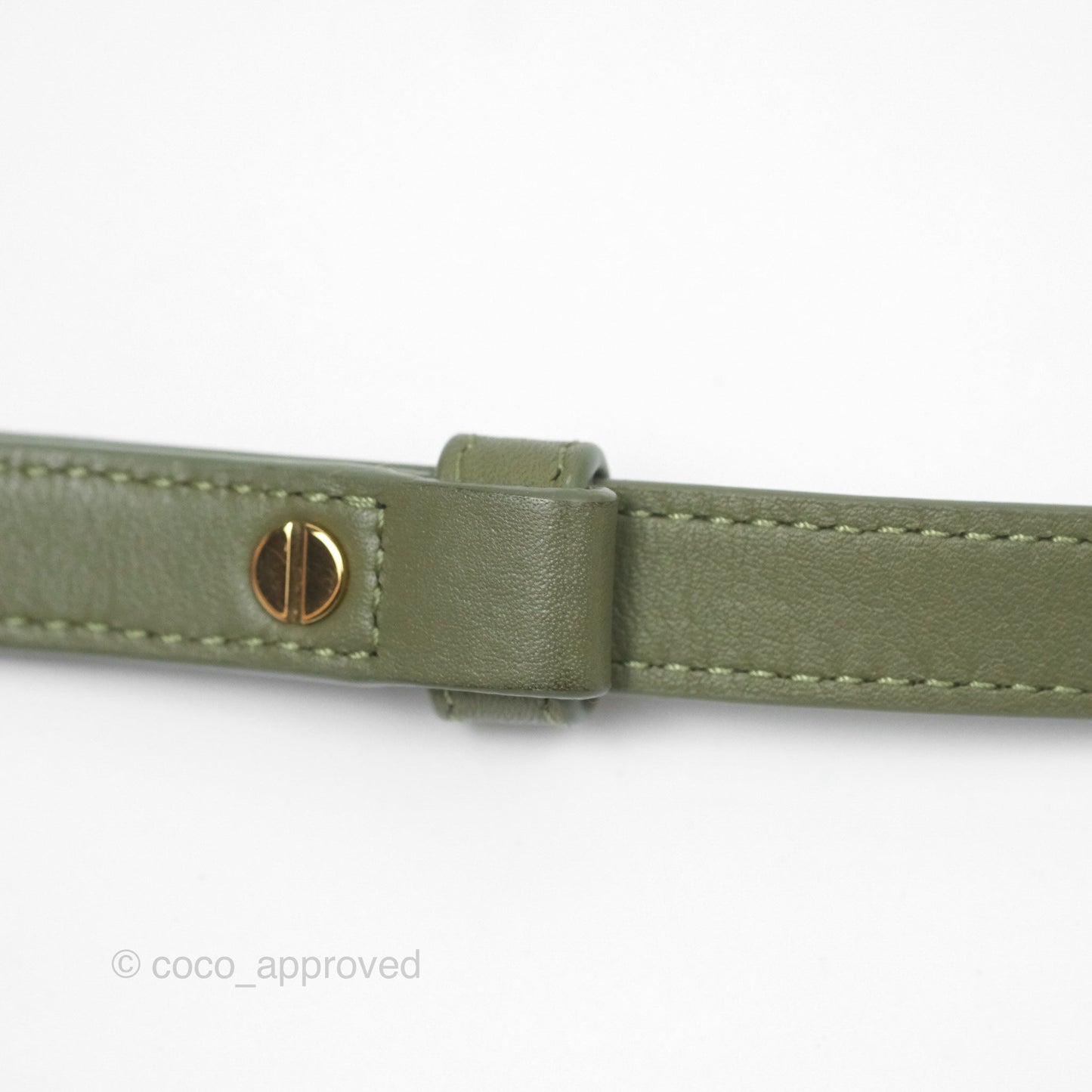 Loewe Amazona 19 Square Green/ Avocado Green in Anagram Jacquard and Calfskin