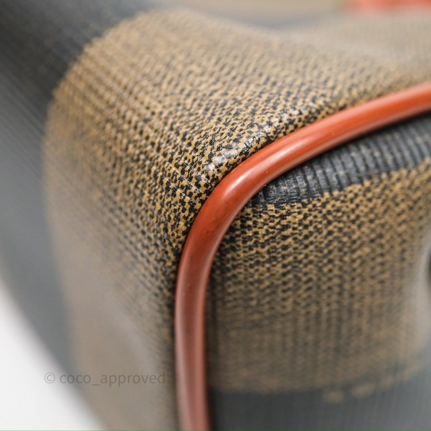 Fendi Mini Vintage Striped Boston Bag