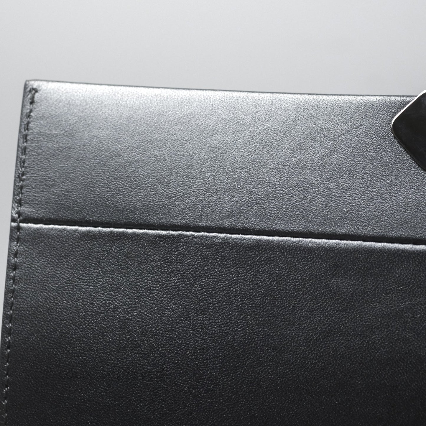 Chanel Clutch with Chain Metallic Dark Grey Silver Hardware