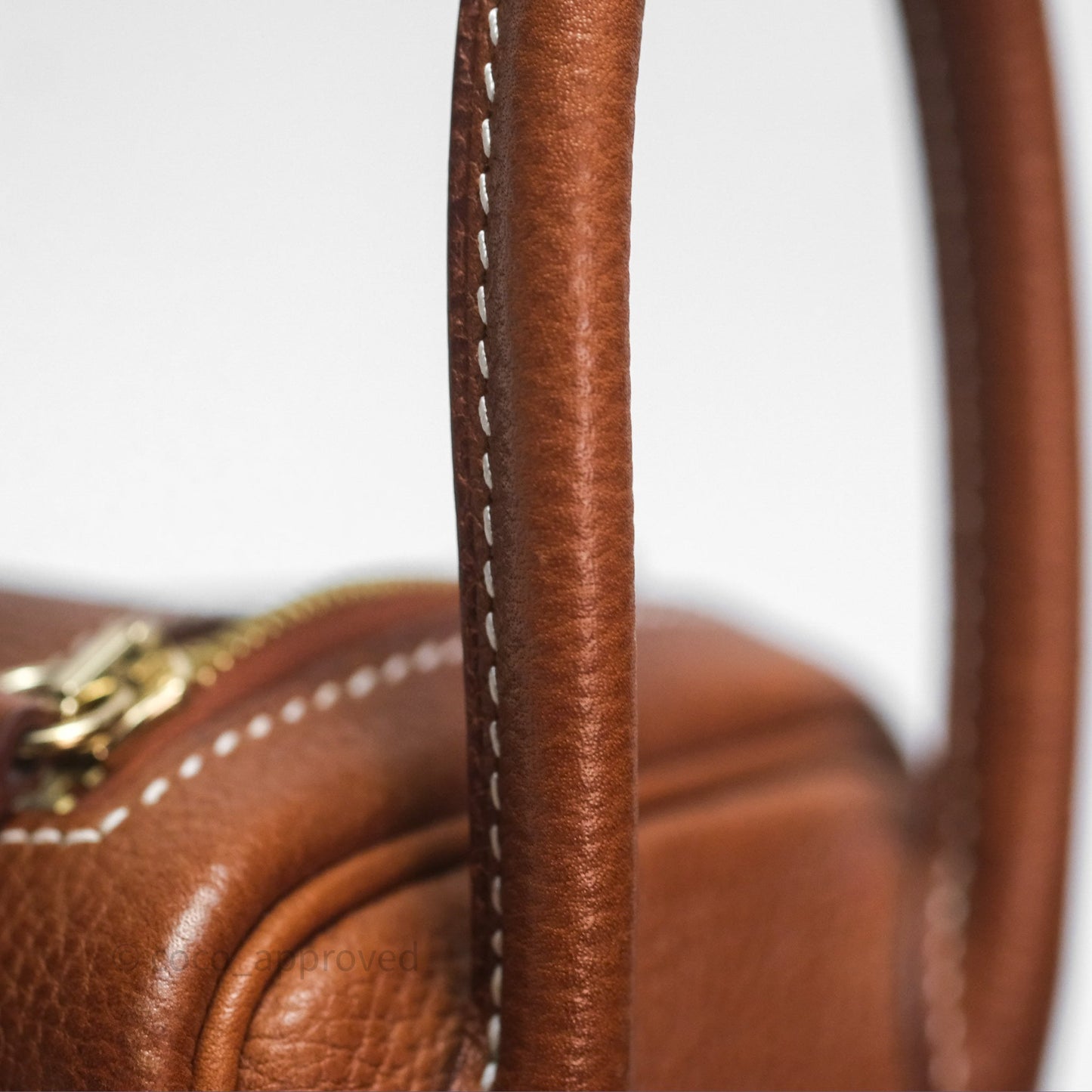 Hermès Mini Lindy 20 Fauve 34 Barenia Gold Hardware
