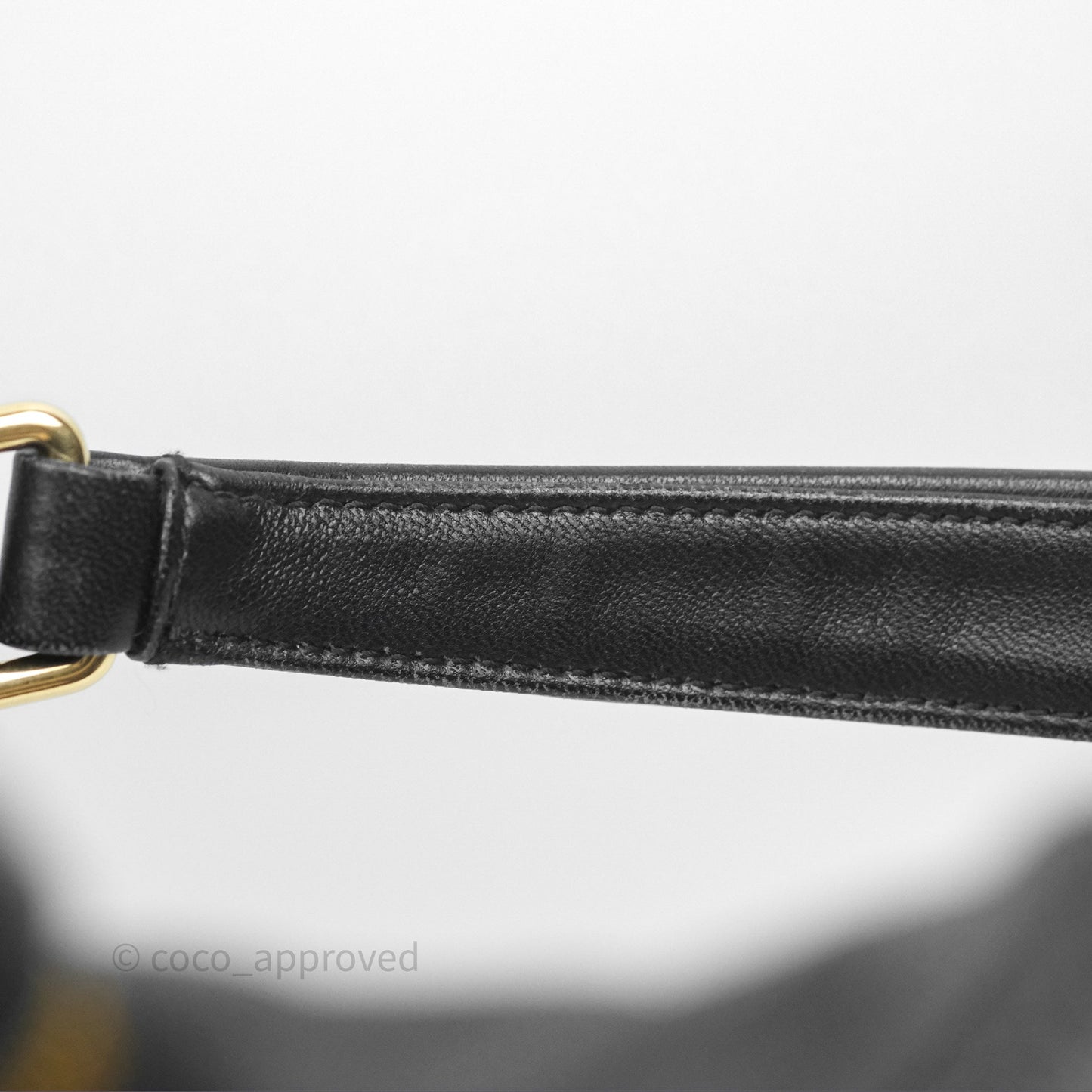 Miu Miu Nappa Leather Pocket Bag Black Lambskin Gold Hardware