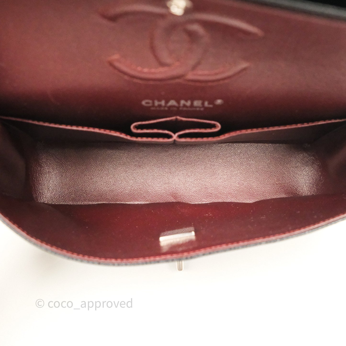 Chanel Small Classic Flap Quilted Black Caviar Silver Hardware