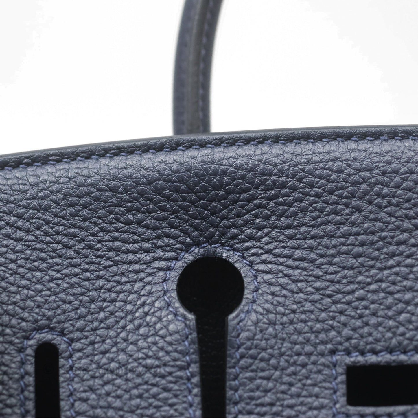 Hermès Birkin 25 Retourne Bleu Nuit 2Z Togo Gold Hardware