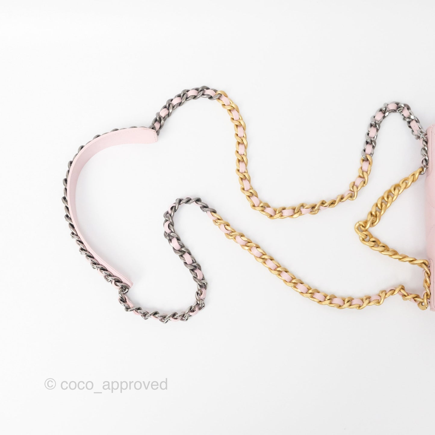 Chanel 19 Wallet on Chain WOC Light Pink Lambskin Mixed Hardware