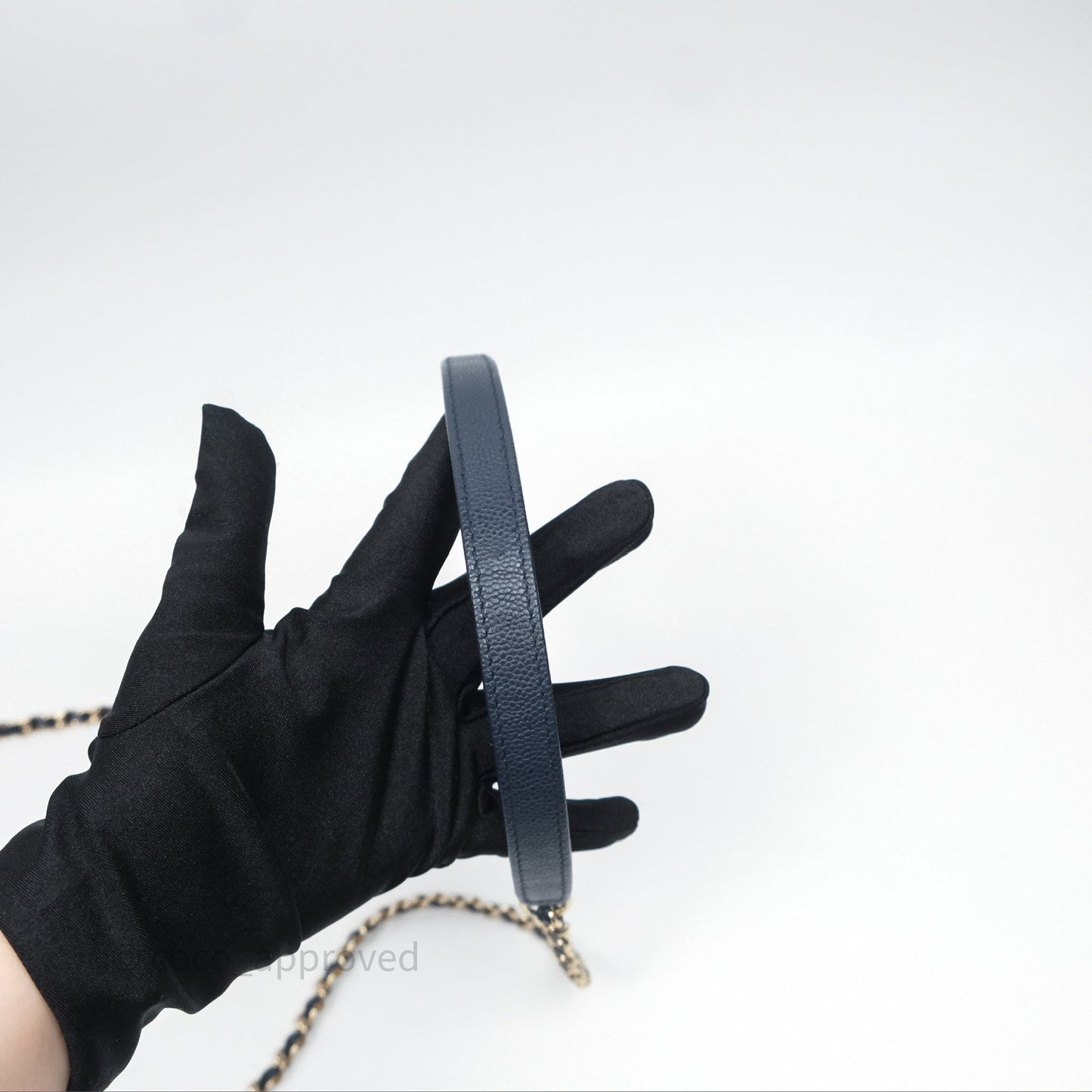 Chanel Quilted Small Business Affinity Flap Navy Caviar Gold Hardware
