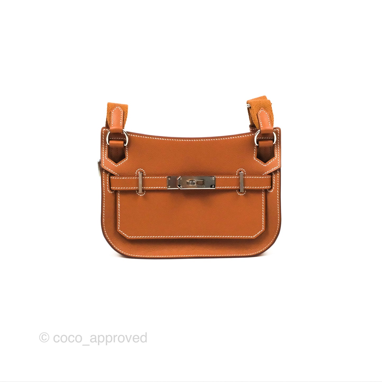 Hermès Mini Jypsiere Gold Evercolor Palladium Hardware