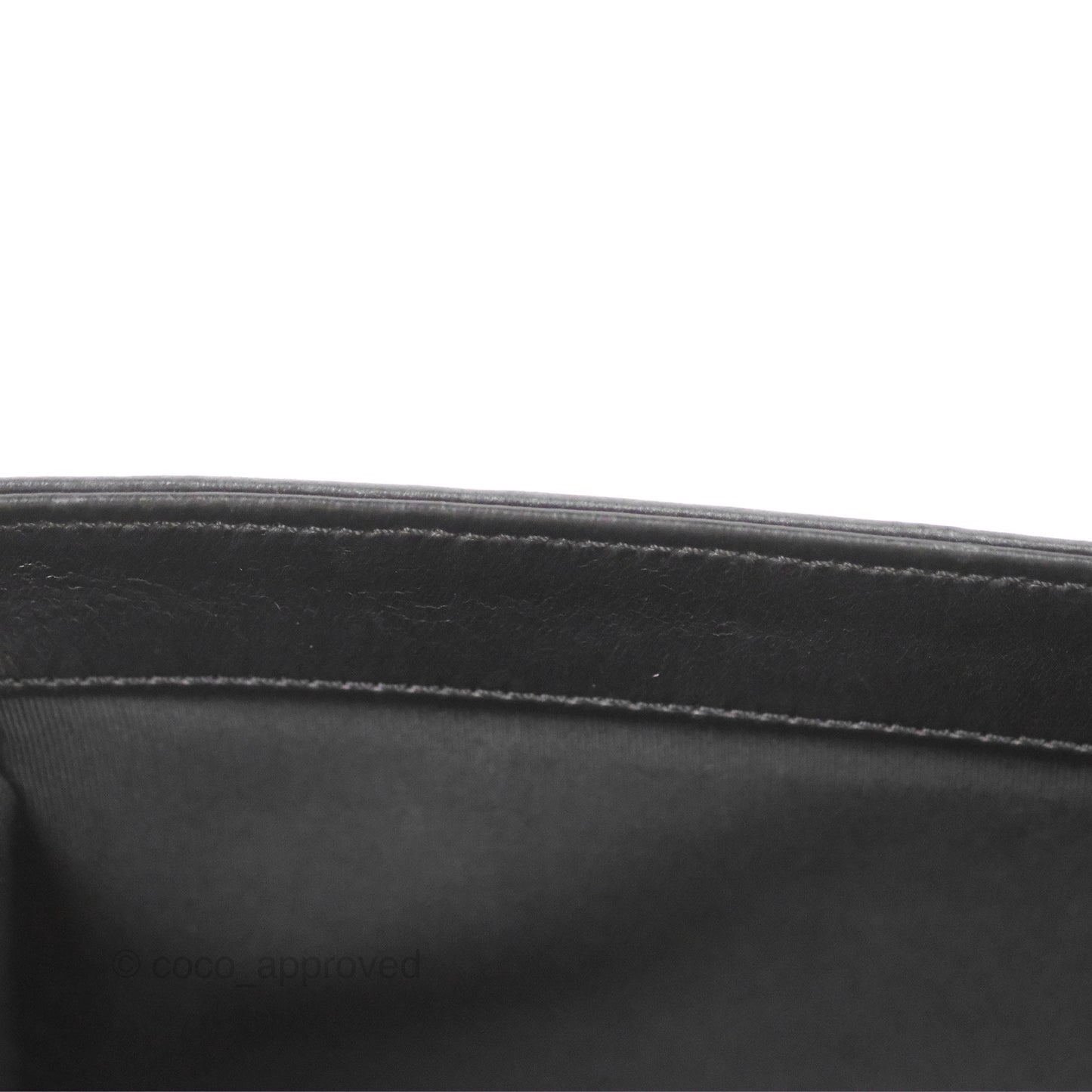 Chanel Quilted Medium Boy Black Lambskin Aged Gold Hardware