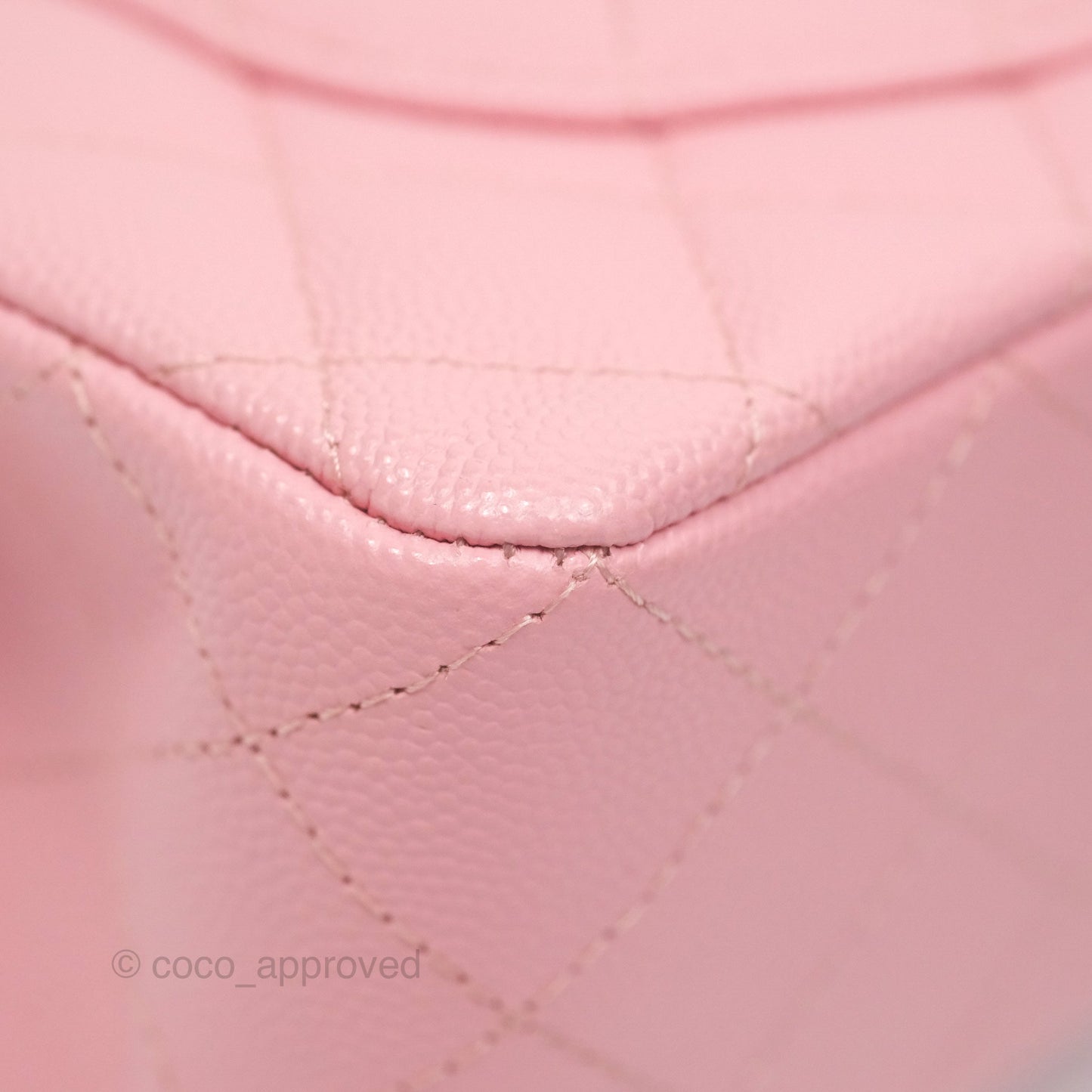 Chanel Small Classic Flap Quilted Sakura Pink Caviar Gold Hardware 22C
