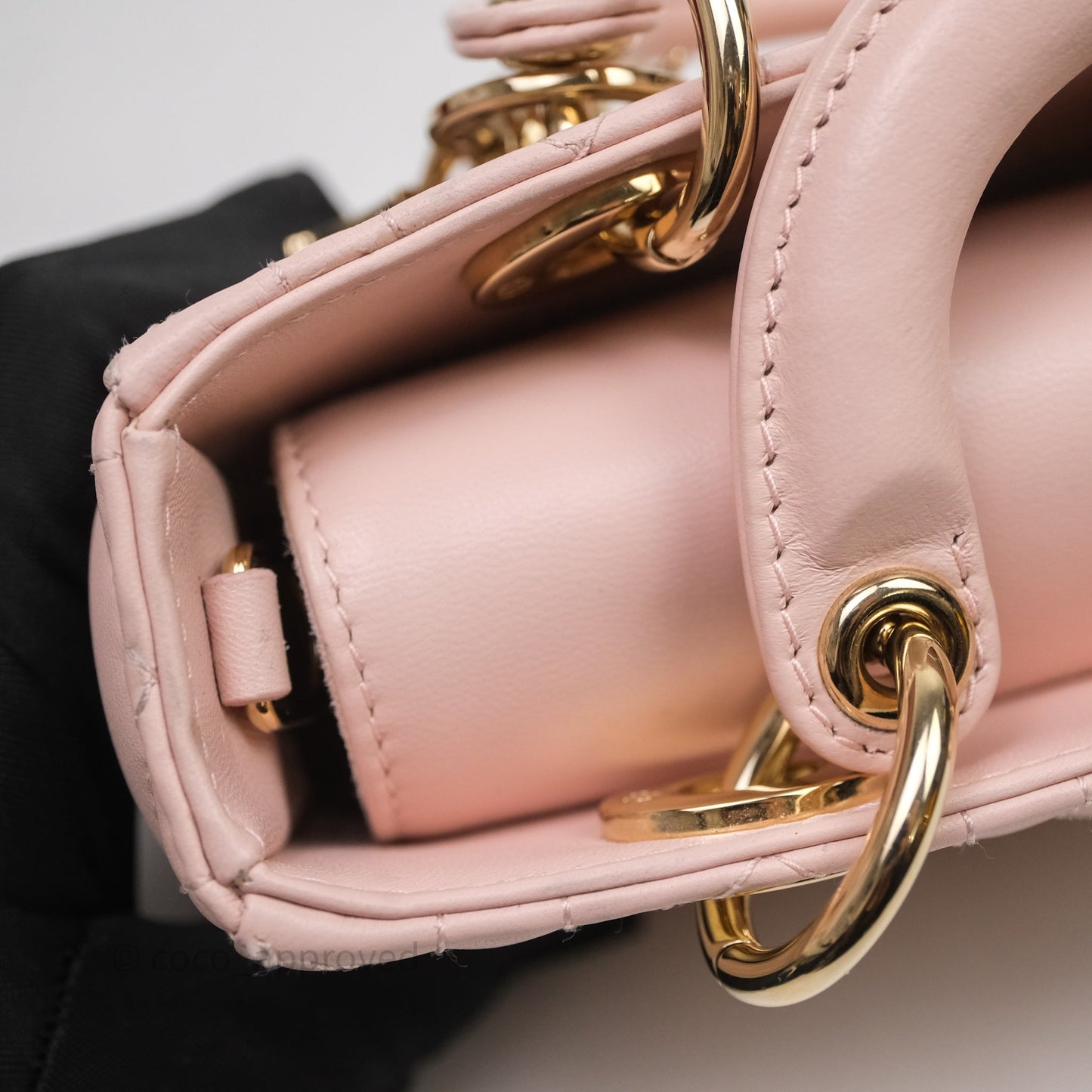 Dior Micro Lady D-Joy Bag Powder Pink Cannage Lambskin