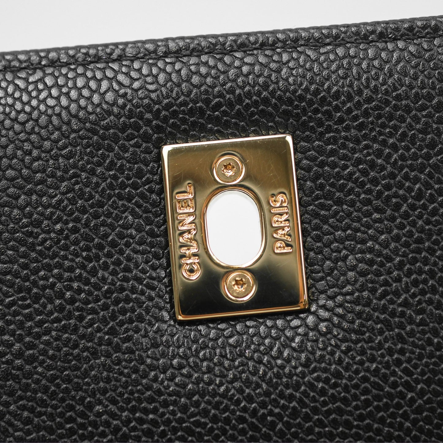 Chanel Quilted Medium Business Affinity Flap Black Caviar Gold Hardware
