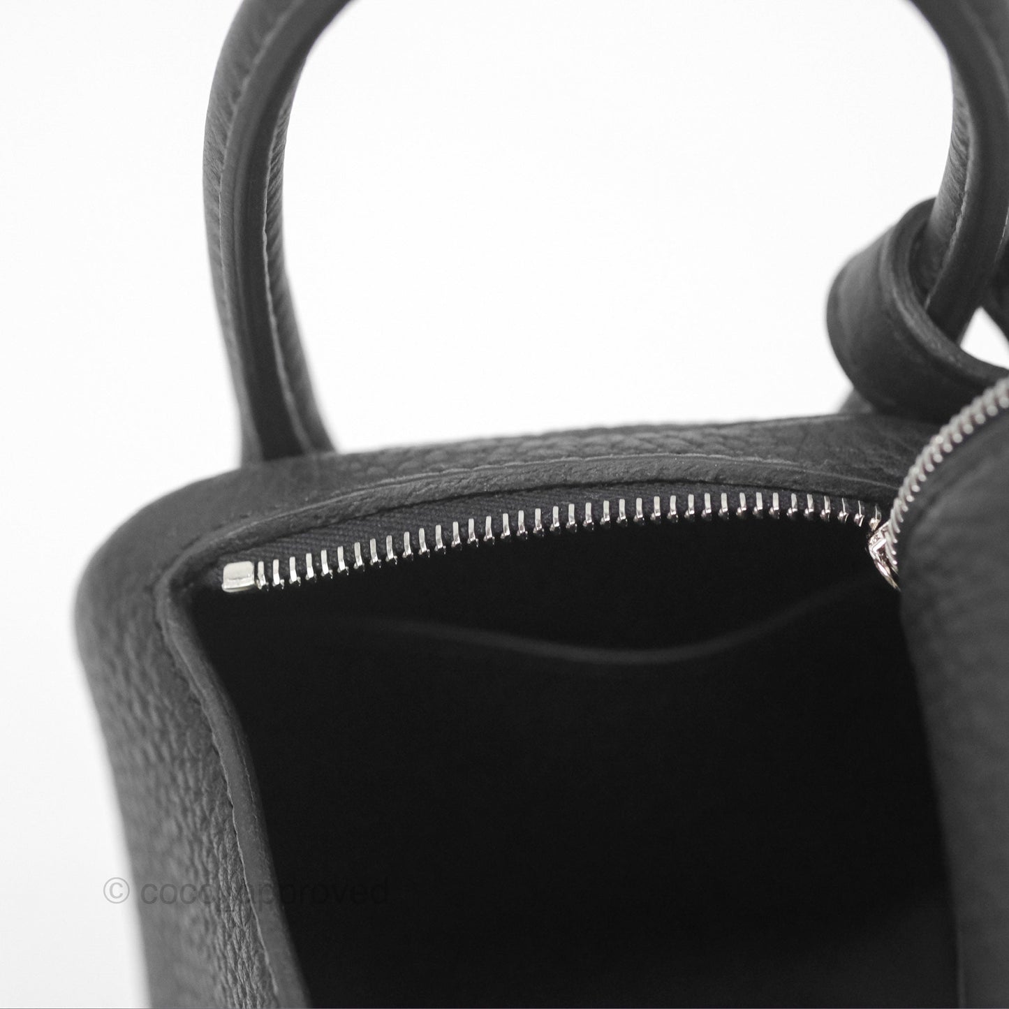 Hermès Mini Lindy 20 Noir 89 Clemence Palladium Hardware