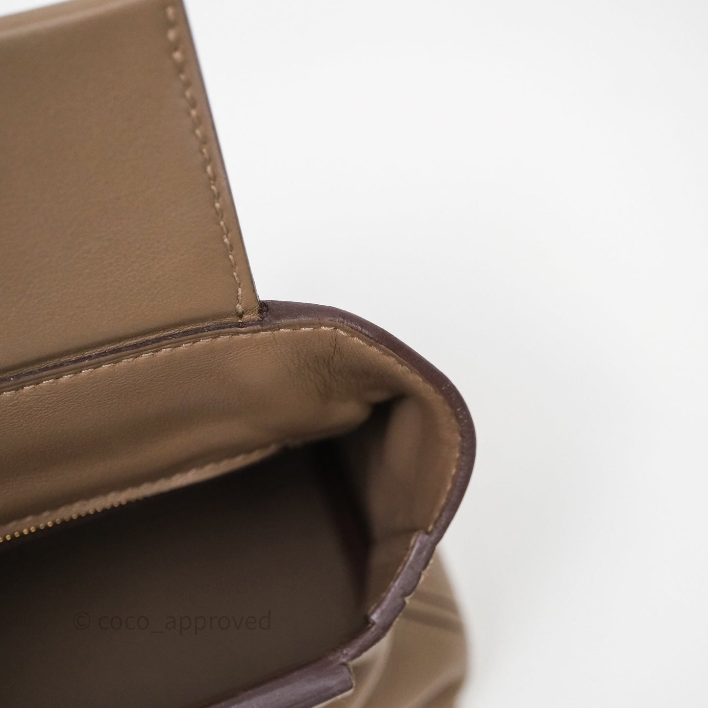 Hermès 24/24 21 Mini Etoupe 18 Evercolor/Swift Gold Hardware
