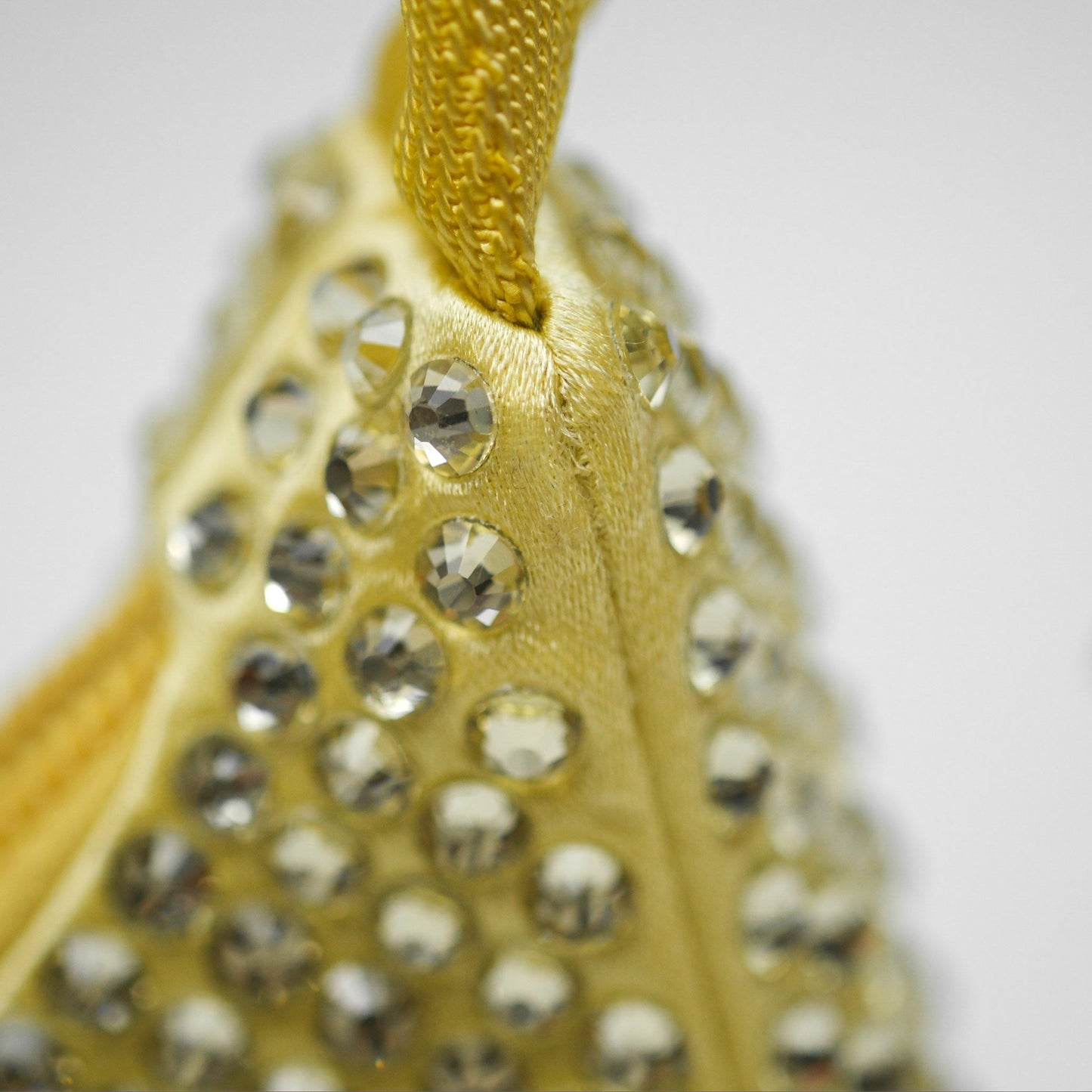 Prada Re-Edition 2000 Nylon Mini Bag Yellow Crystal Embellished