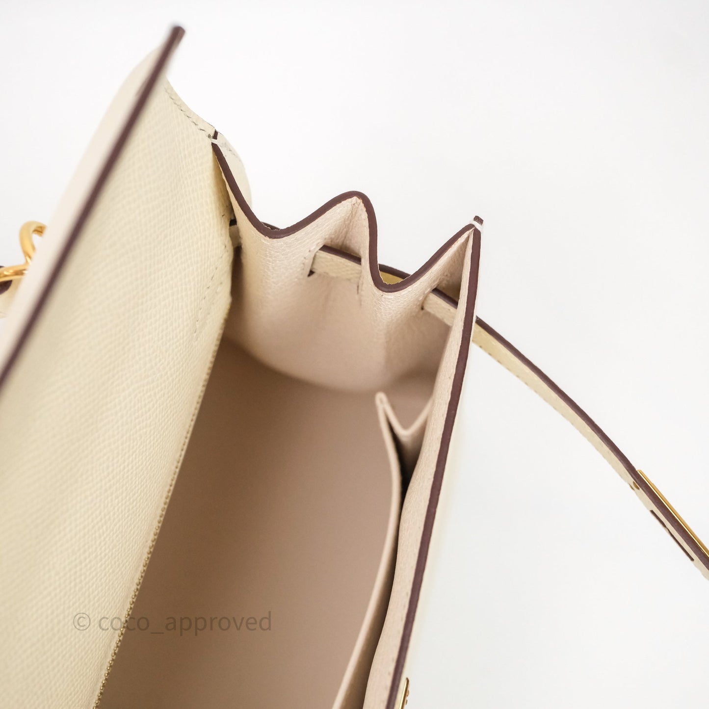 Hermès Kelly 25 Nata I2 Epsom Gold Hardware
