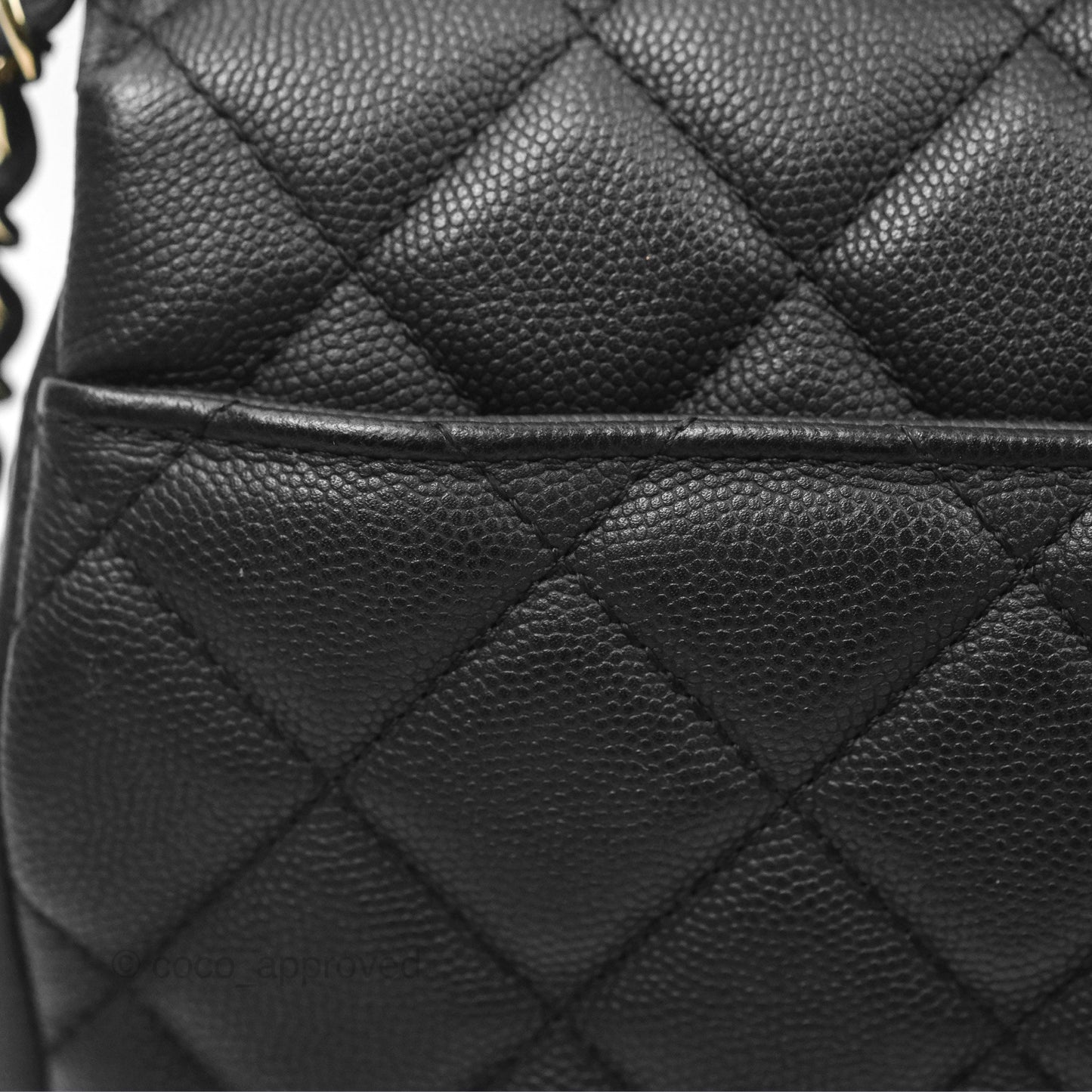 Chanel Quilted Medium Business Affinity Flap Matte Black Caviar Gold Hardware