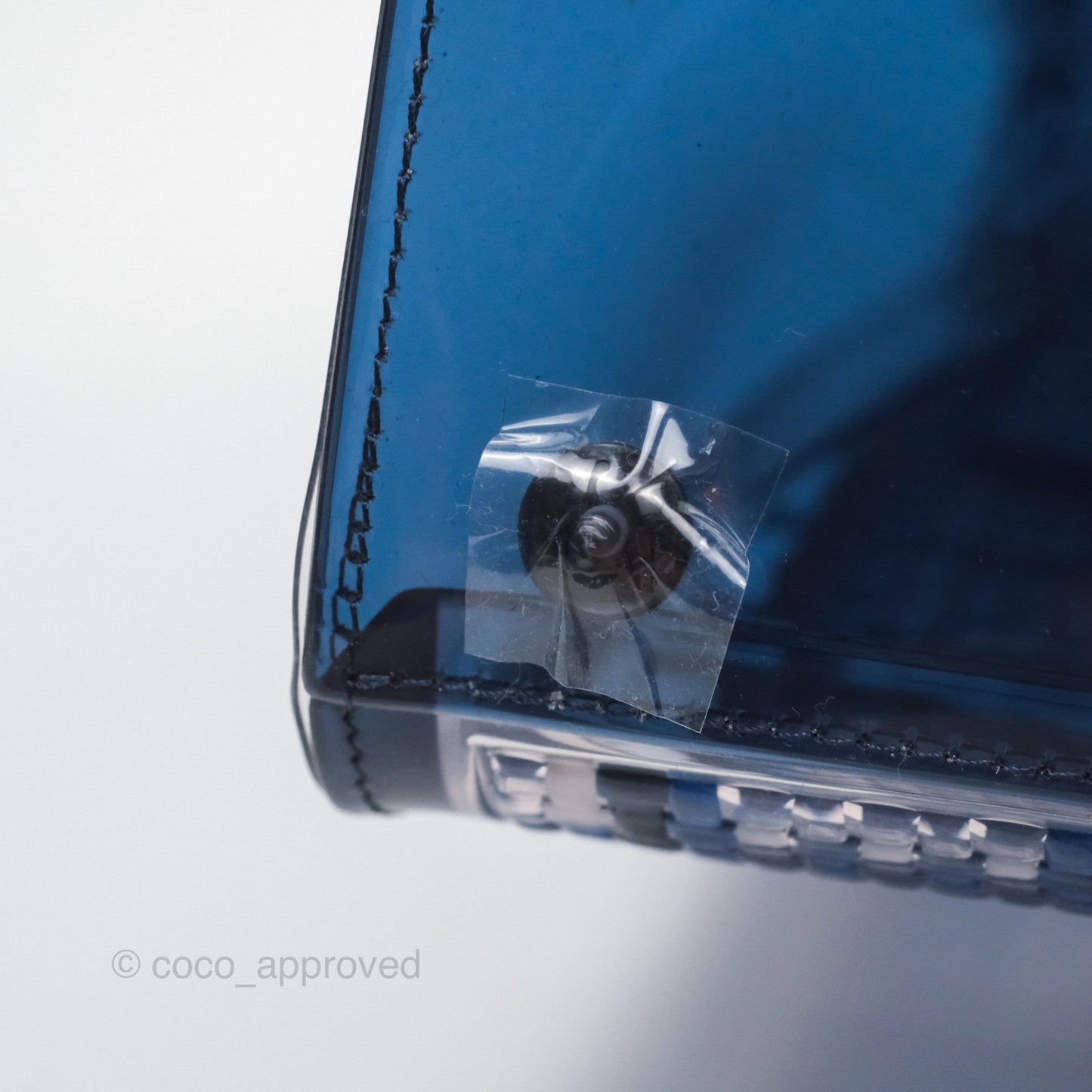 Delvaux Brillant MM Bag PVC Navy