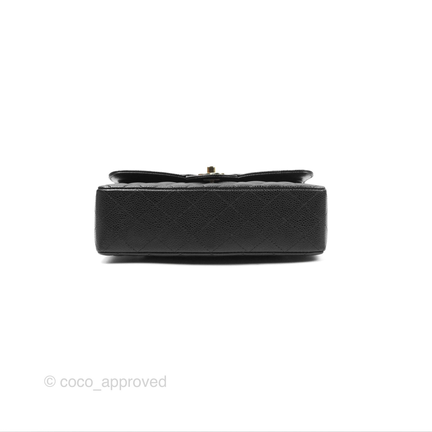 Chanel Small Classic Quilted Flap Black Caviar Gold Hardware