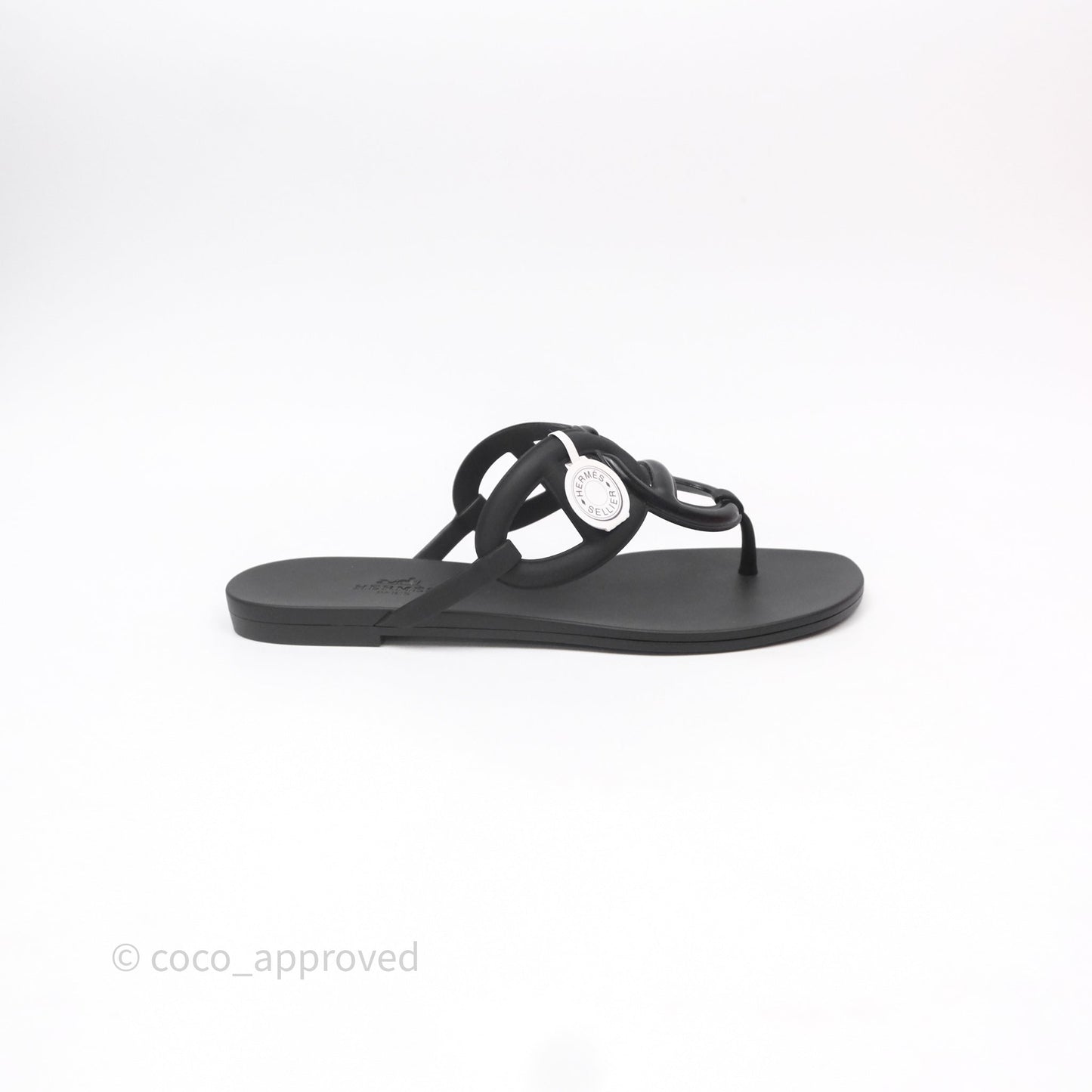 Hermes Egerie Sandal Noir Size 37