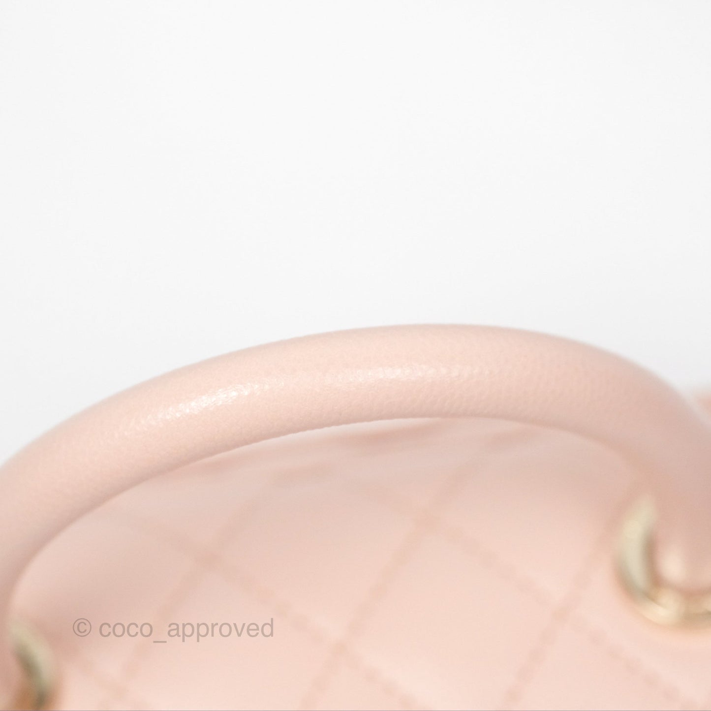 Chanel Small Coco Handle Light Pink Caviar Gold Hardware