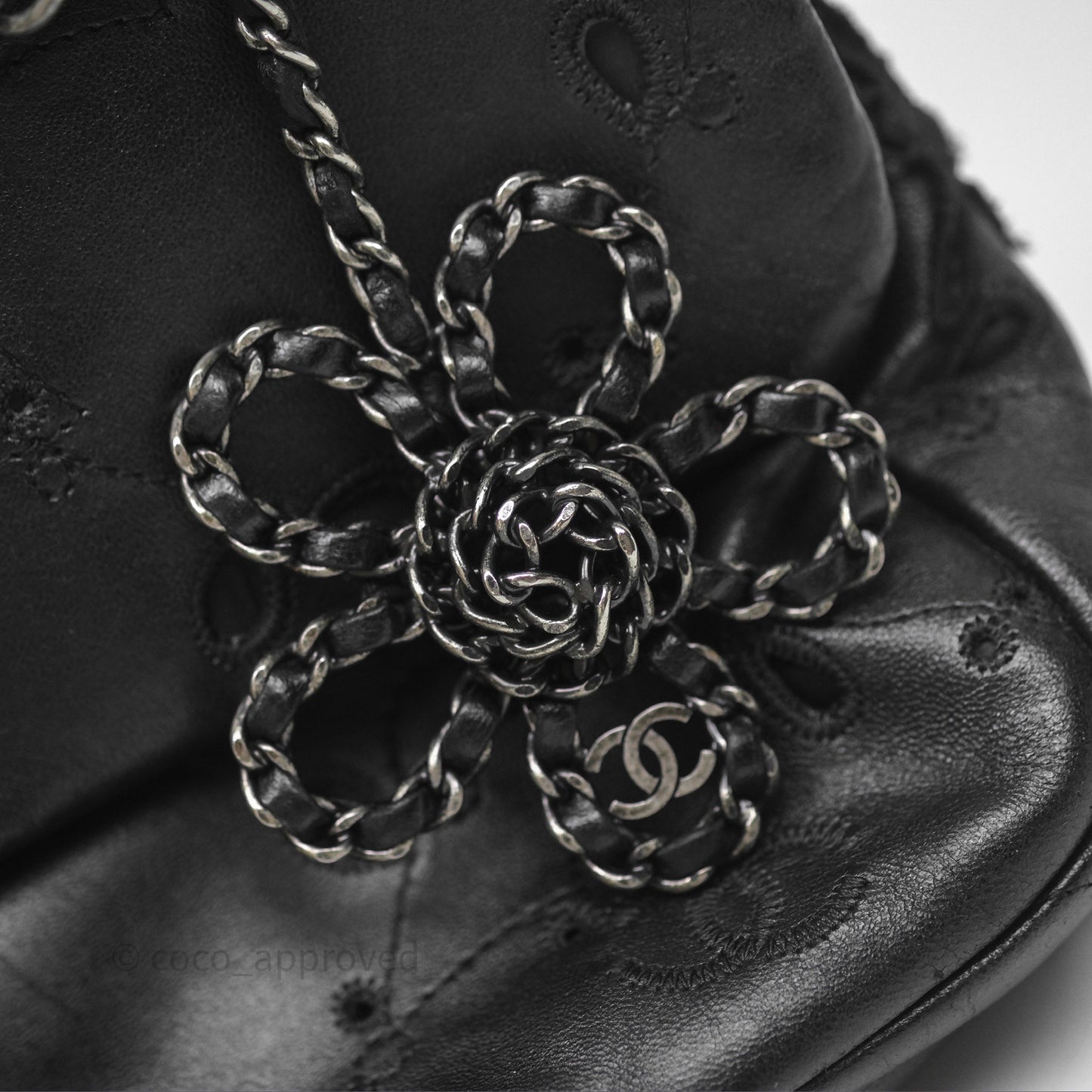 Chanel Embroidered Butterfly Flap Black Lambskin Ruthenium Hardware