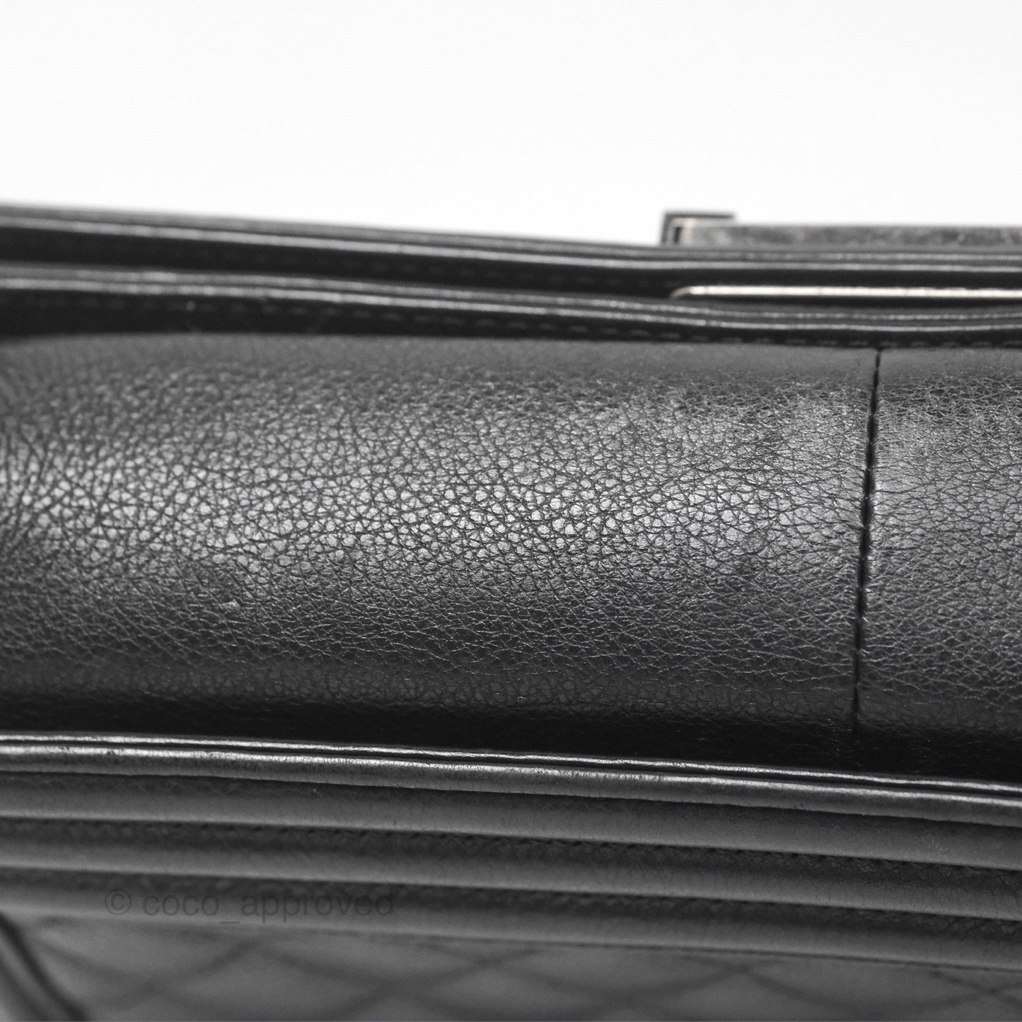 Chanel Medium Boy Quilted Black Calfskin Ruthenium Hardware