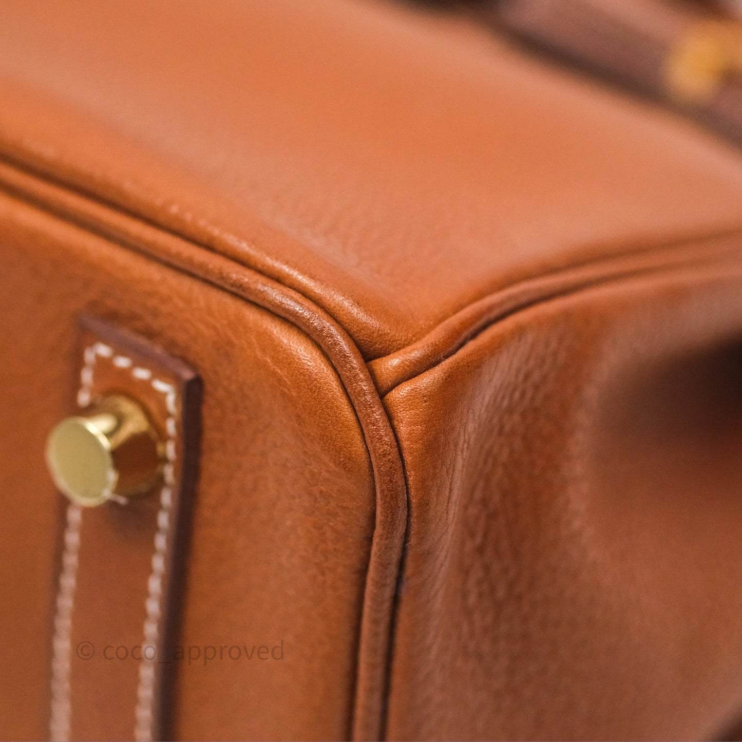 Hermès Birkin 25 Retourne Fauve 34 Barenia Gold Hardware