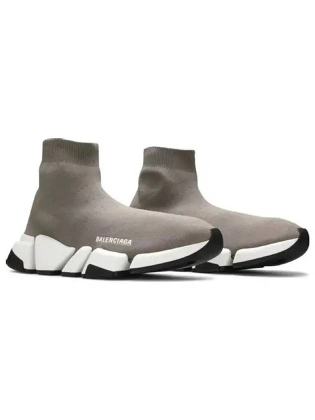 Luxury Balenciaga Speed 2.0 High Top Sneakers Dark Beige