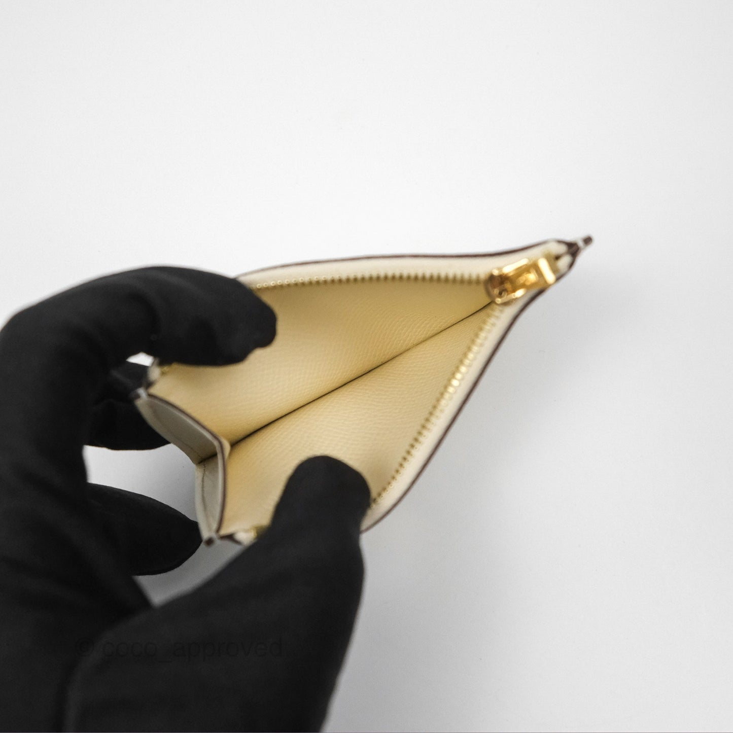 Hermès Constance Slim Wallet Nata I2 Epsom Gold Hardware