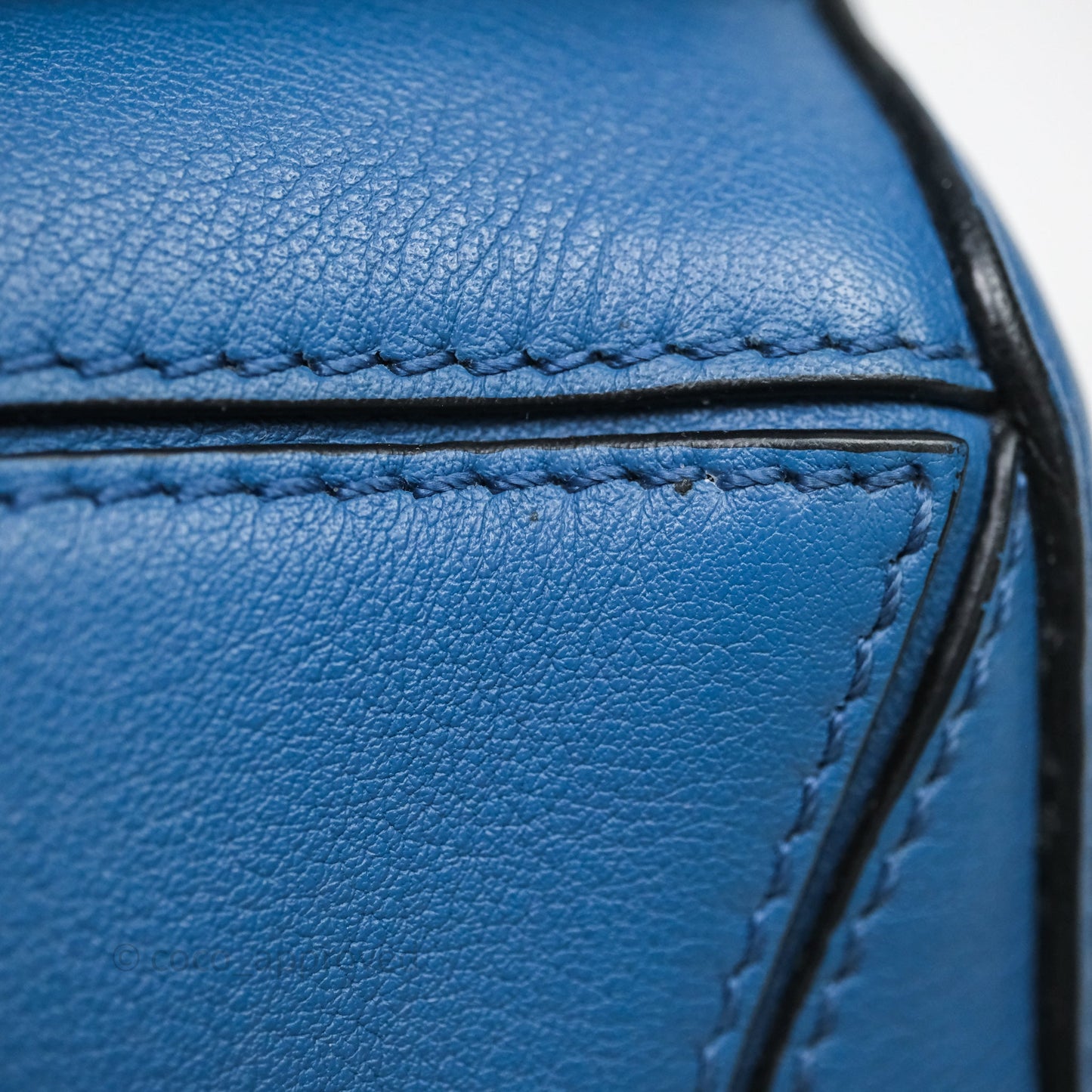 Loewe Mini Puzzle Bag Blue Calfskin