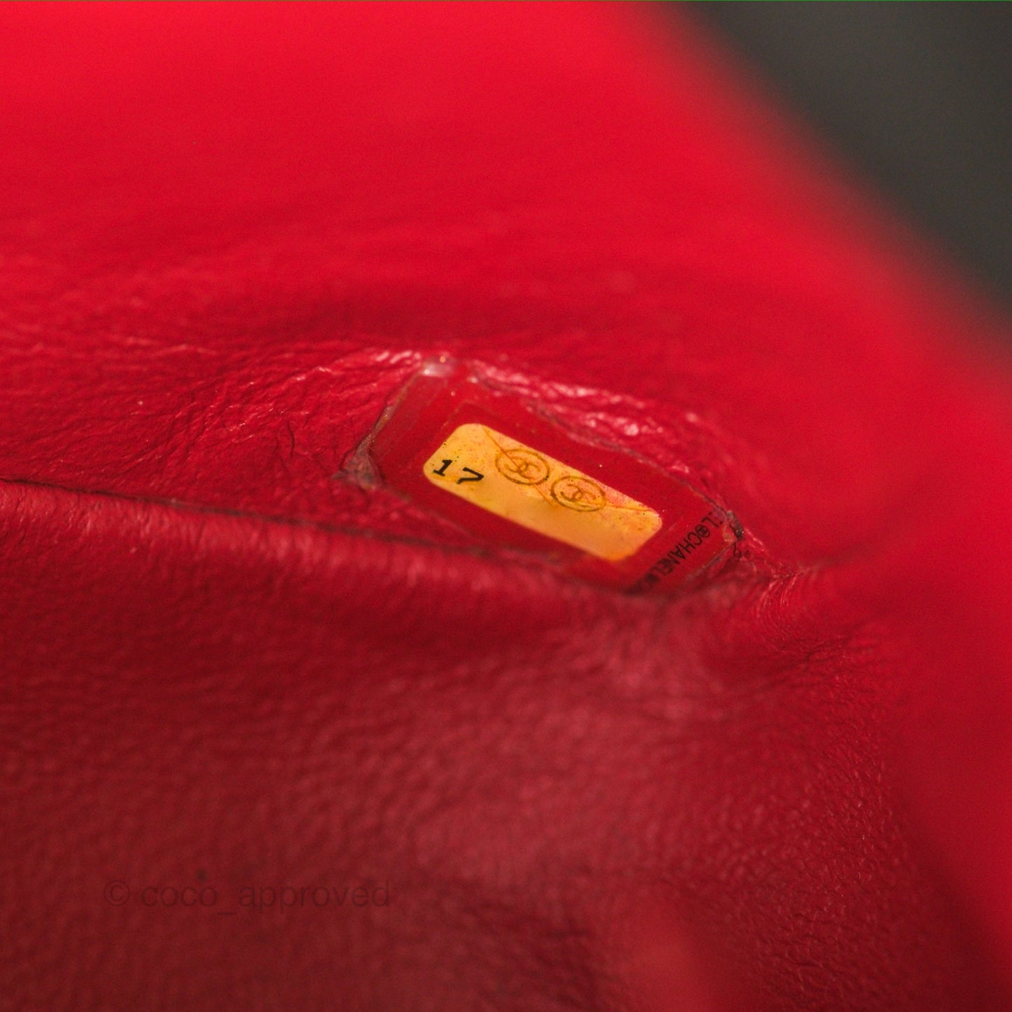 Chanel Quilted Mini Rectangular Flap Red Lambskin Silver Hardware