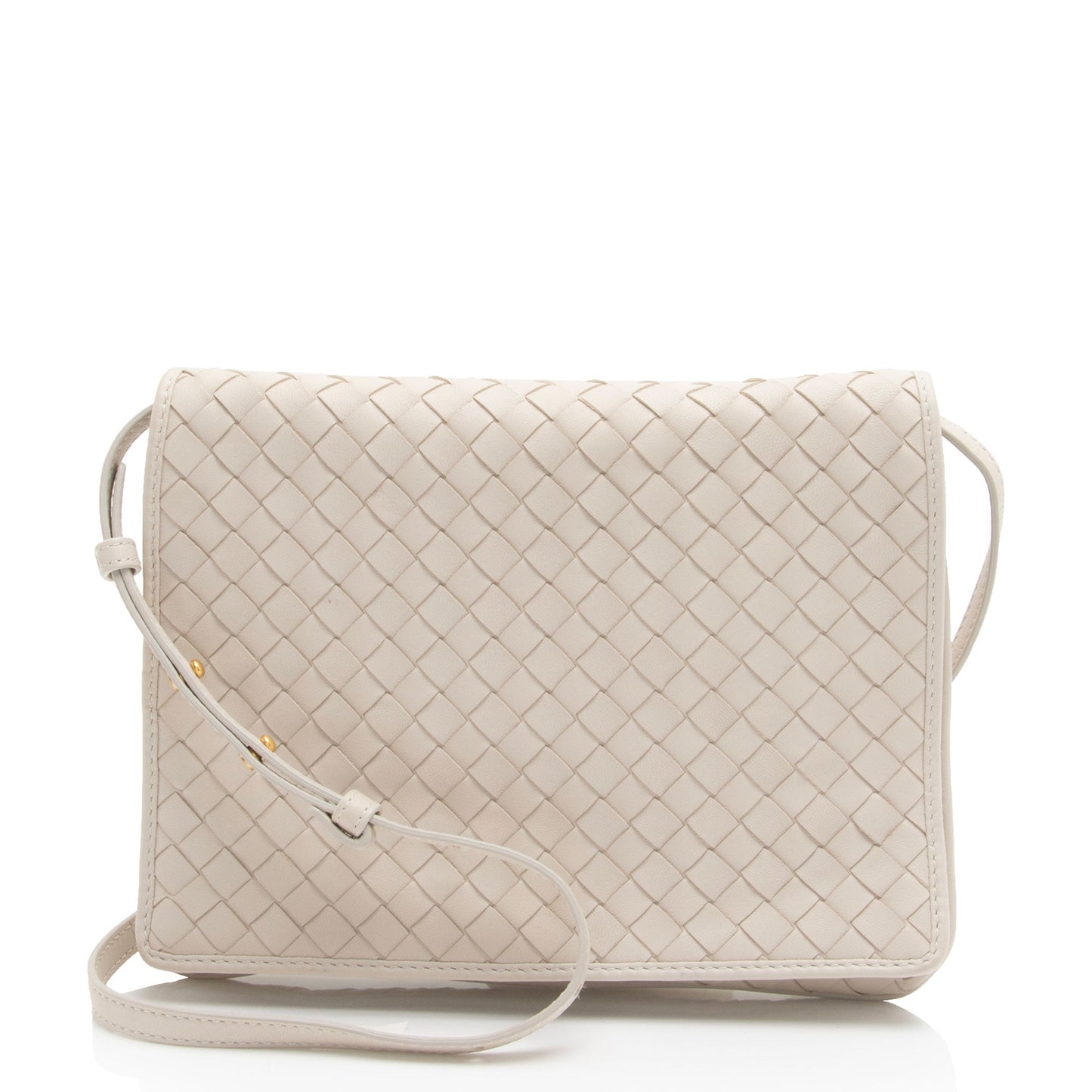 Luxury Bottega Veneta Intrecciato Nappa Flap Shoulder Bag