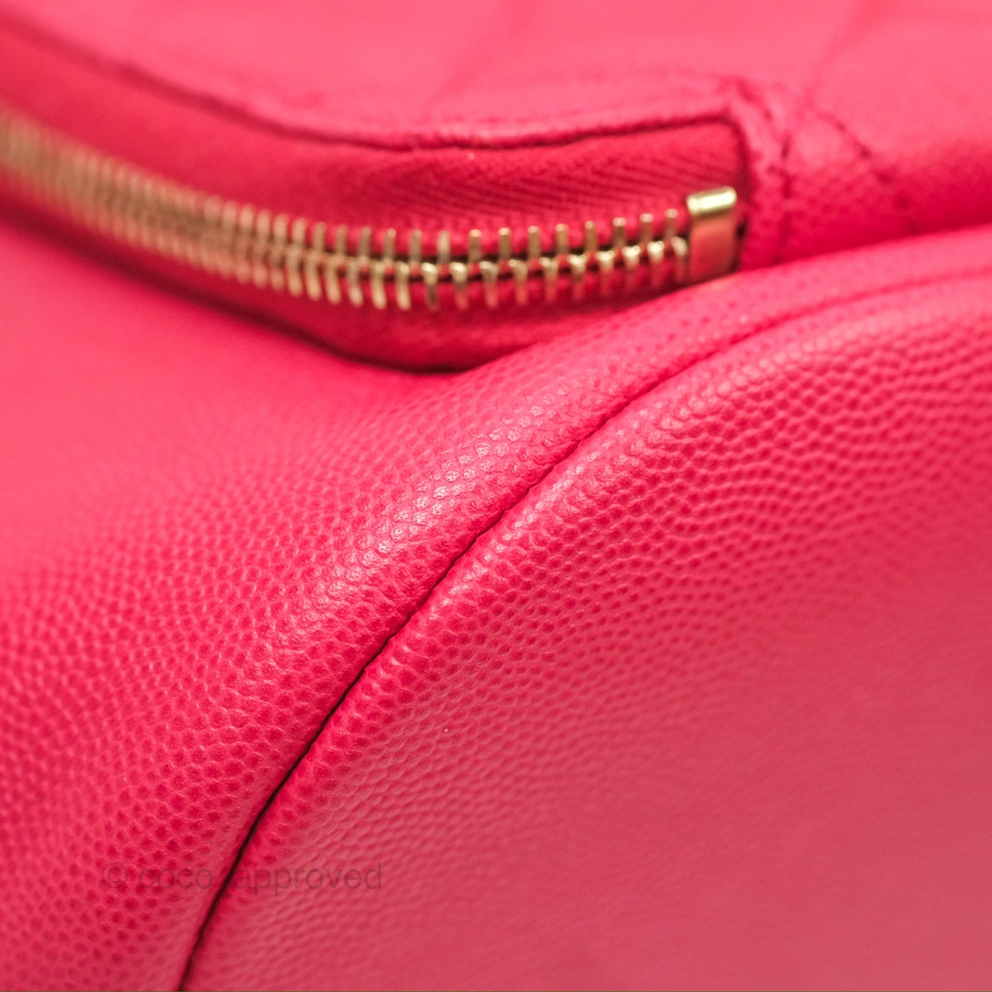 Chanel Quilted Business Affinity Backpack Dark Pink Caviar Gold Hardware