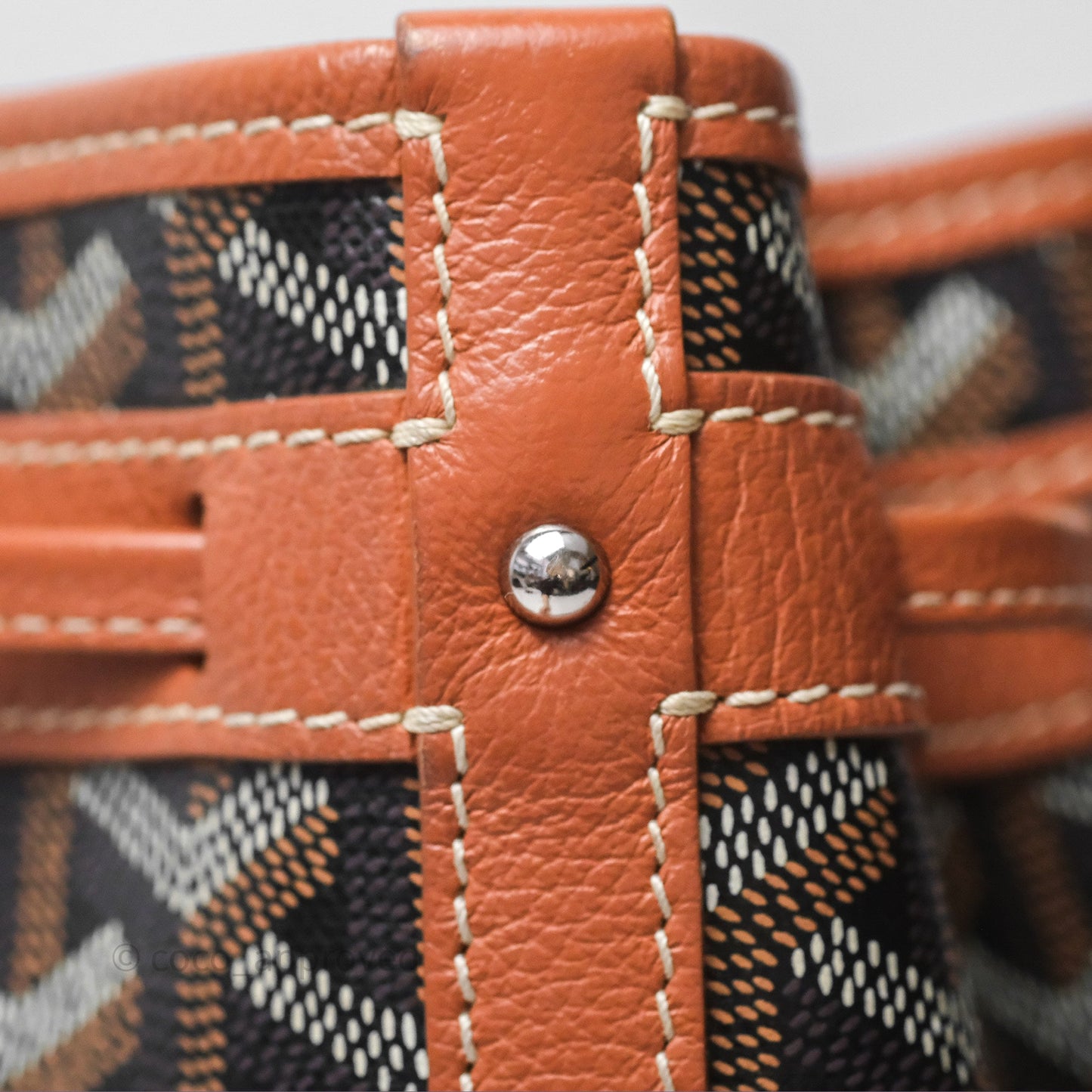 Goyard Petit Flot Bucket Bag Black & Tan Goyardine