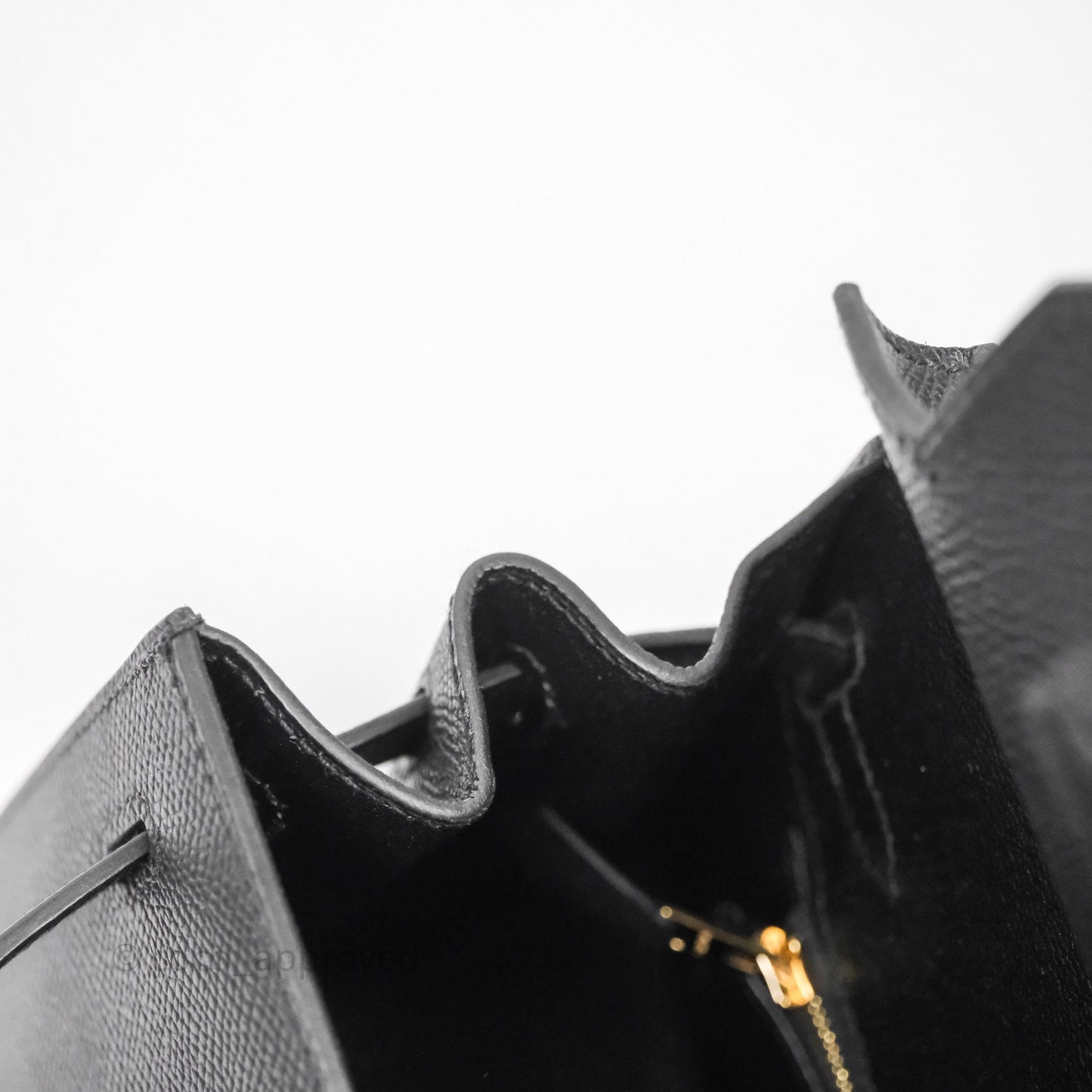 Hermès Birkin Sellier 25 Noir 89 Epsom Gold Hardware
