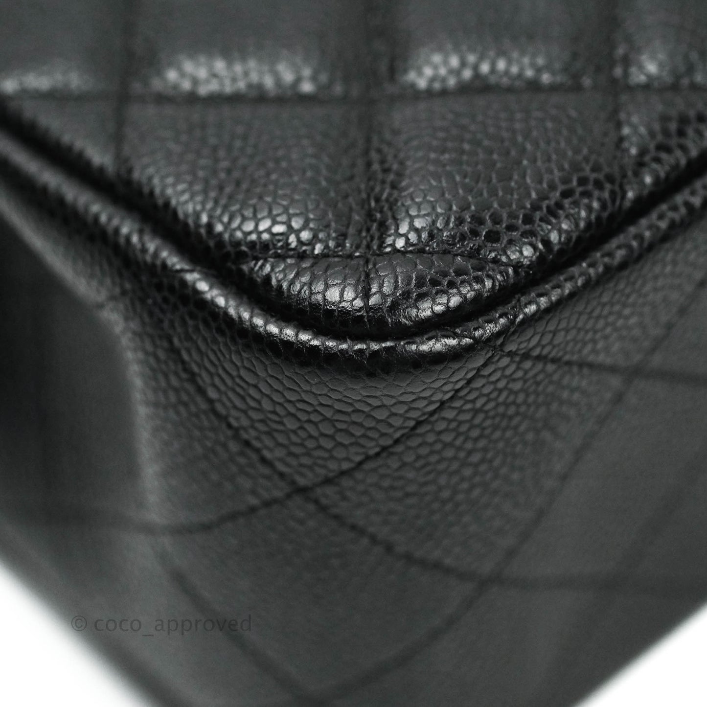 Chanel Jumbo Double Flap Black Caviar Silver Hardware⁣⁣